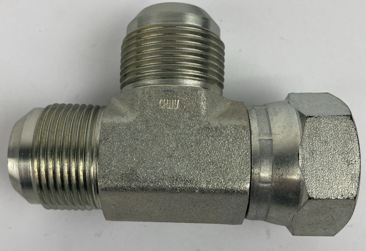 OEM PARKER HYDRAULIC TRIPLELOK-S UNION TEE 1 1/4" Male  Male 37° Flare - Female