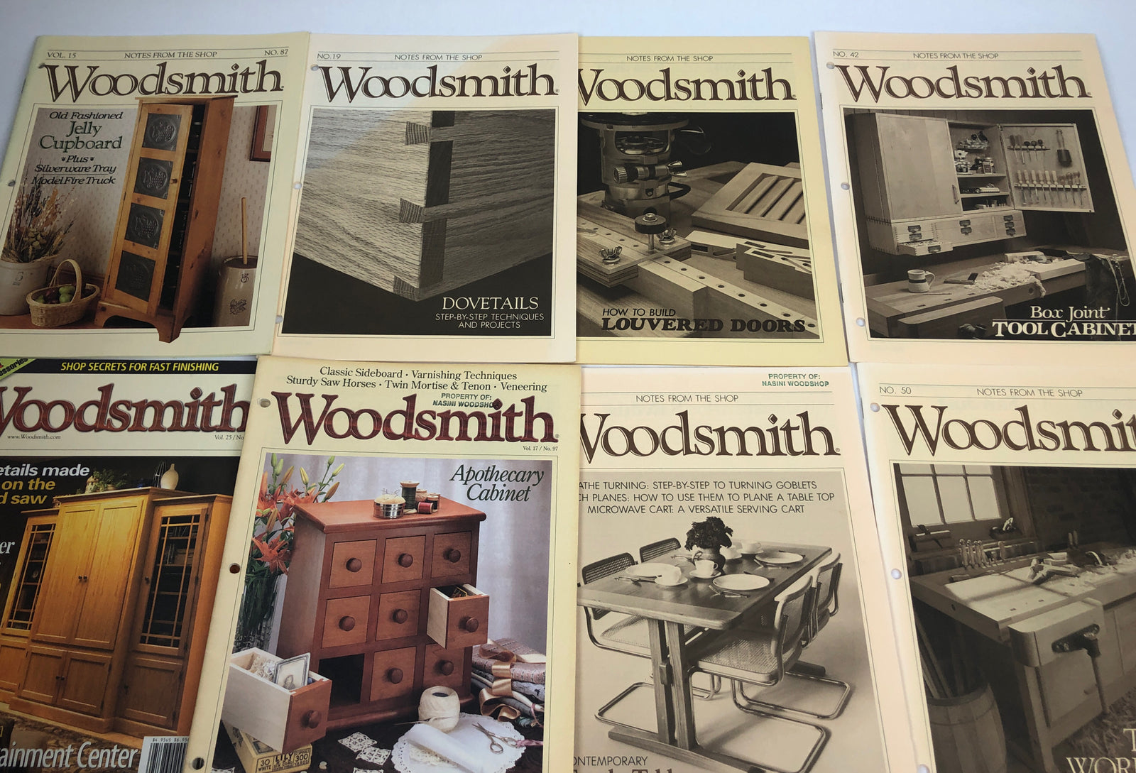 Vintage Woodsmith Notes from the Shop ORIGINAL Lot of 30 Random Issues FREESHIP