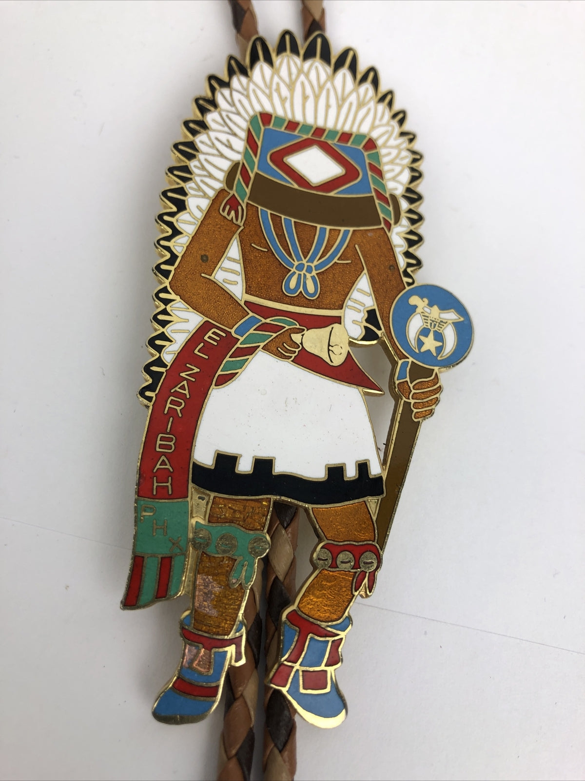 Masonic Shriners El Bekal Don Meinershagen Potentate 1989 Bolo Tie California