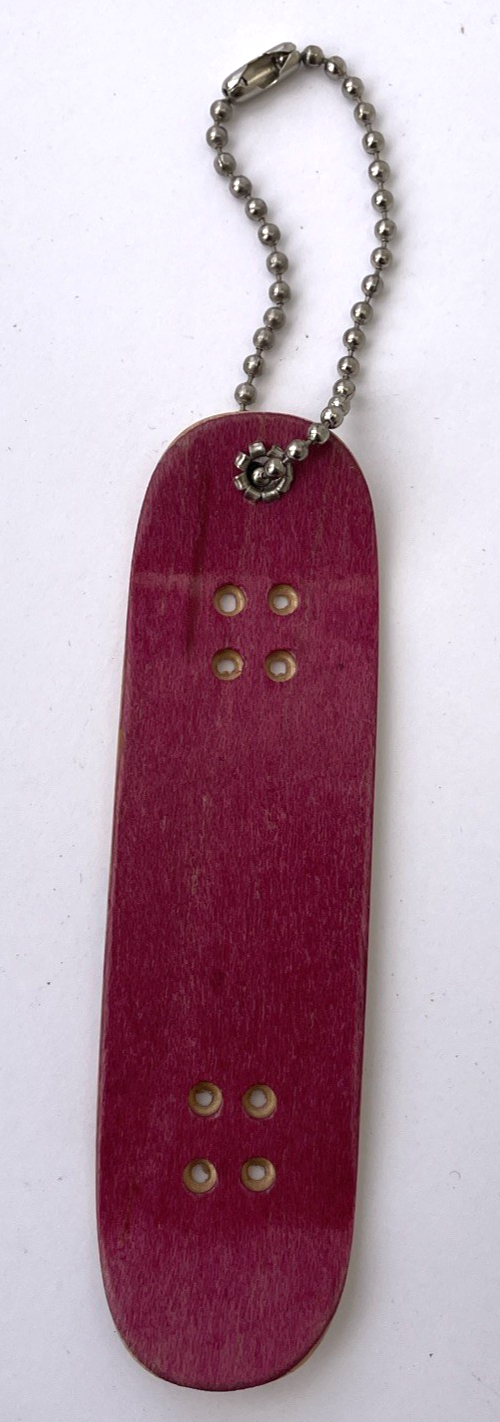 Todd Bratrud SEND HELP Skateboarding TECH DECK Keychain Folk Art Piece OOAK