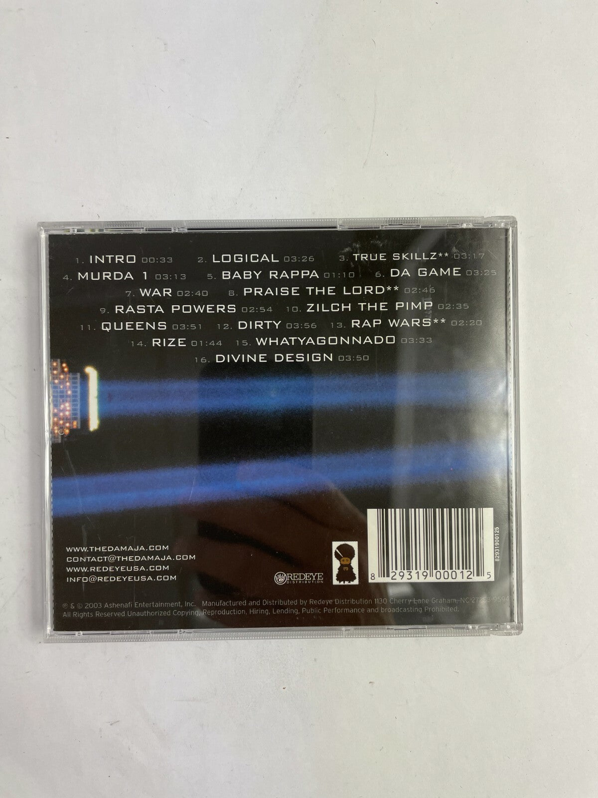 Divine Design Jeru The Damaja Logical True Skillz Baby Rappa Da Game Disc Q11