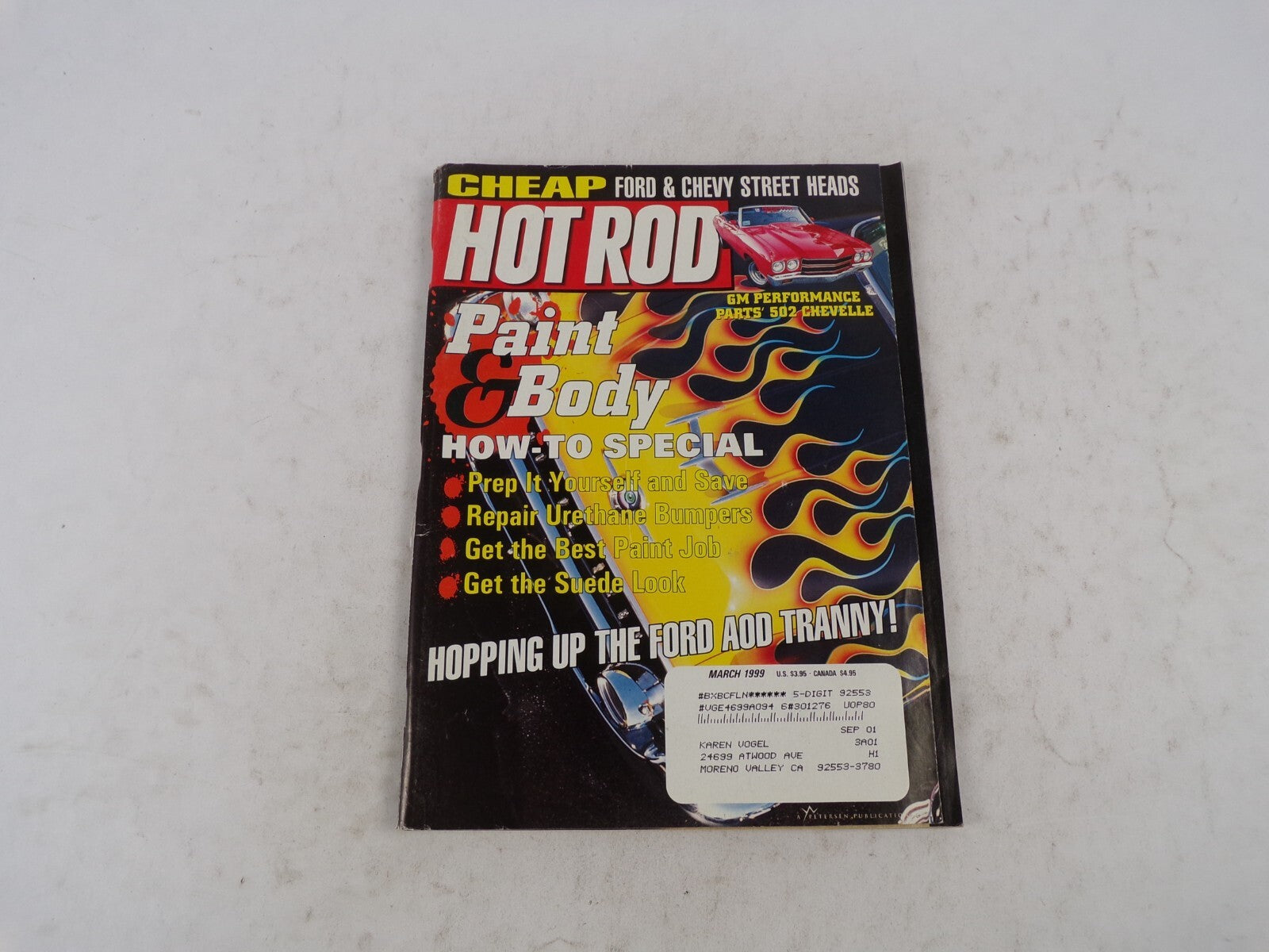 March 1999 Hot Rod Paint & Body How-To Special Cheap Ford & Chevy Street Heads