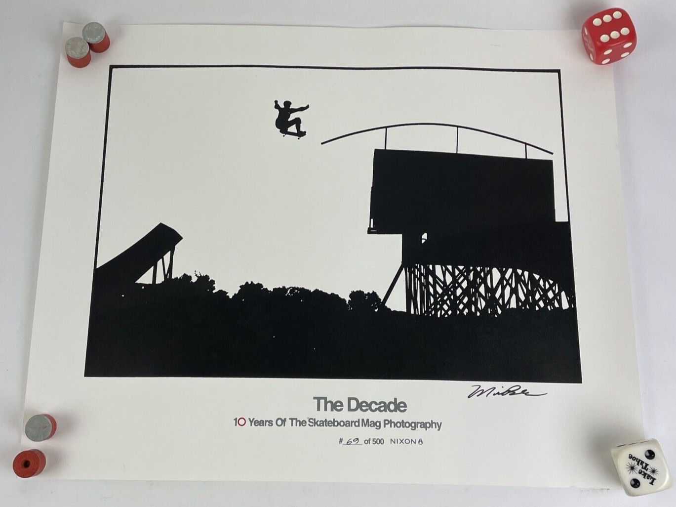 The Skateboard Mag 10th Annaversary Danny Way Silk Screened Poster #69 of 500