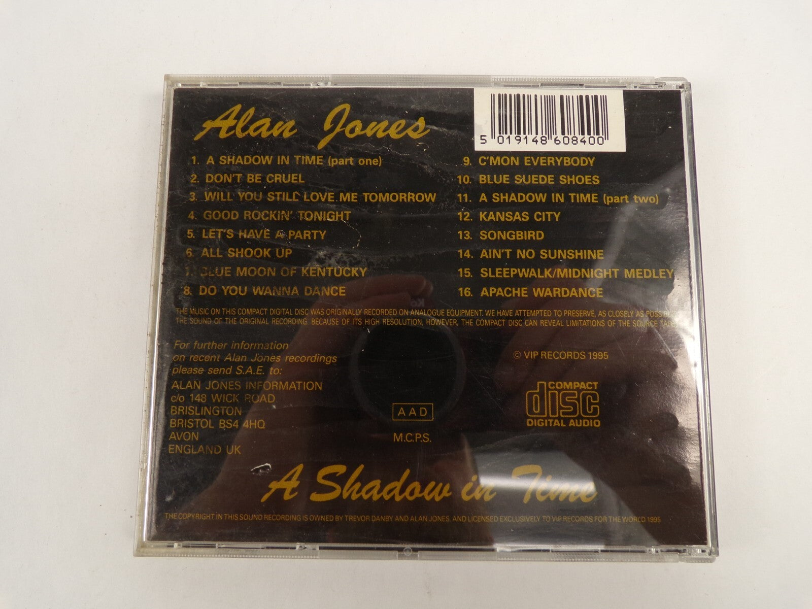 Alan Jones A Shadouw In Time Dont Be Cruel Will You Still Love Me Tomorrow CD#50