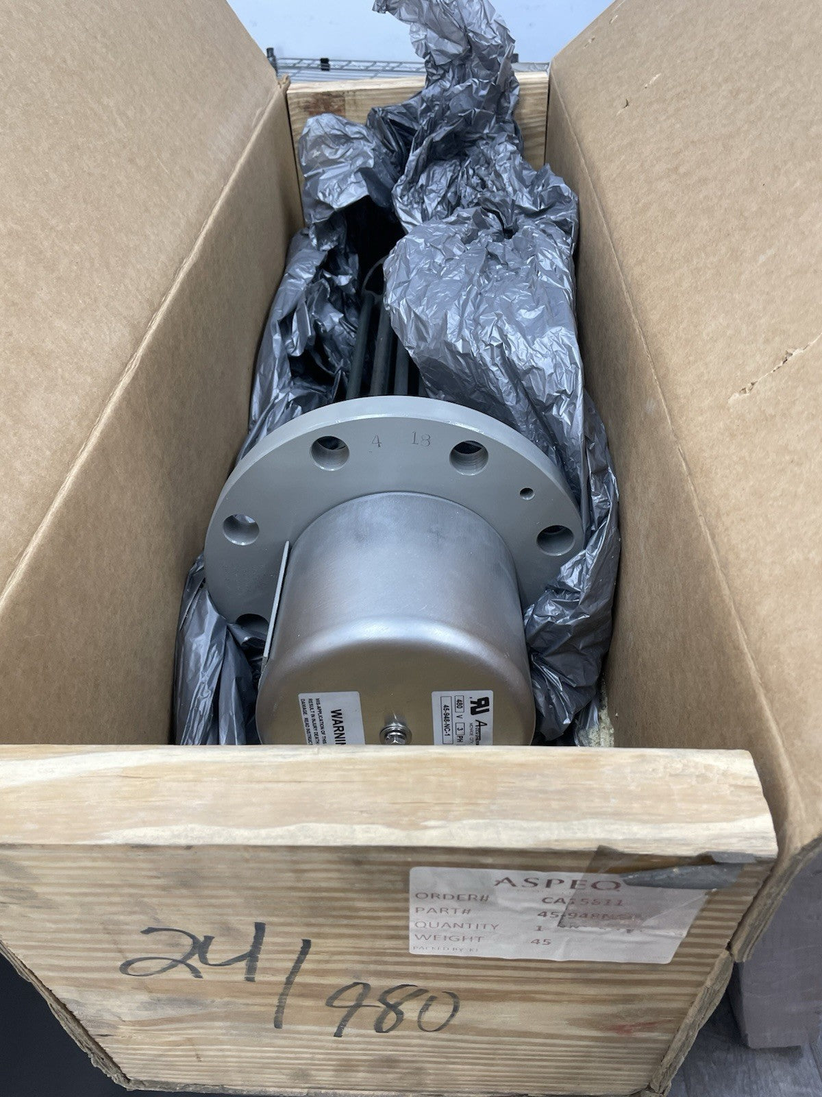 ACCUTERM IMMERSION HEATER 24000 Watts 24KW 480 Volts 3 Phase