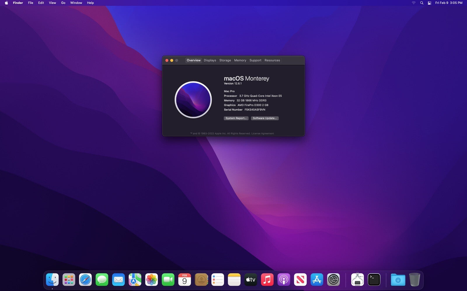 Mac Pro 3.7 Ghz Quad-core Xeon E5 32GB RAM 1 TB SSD Late 2013 AMD Firepro D300
