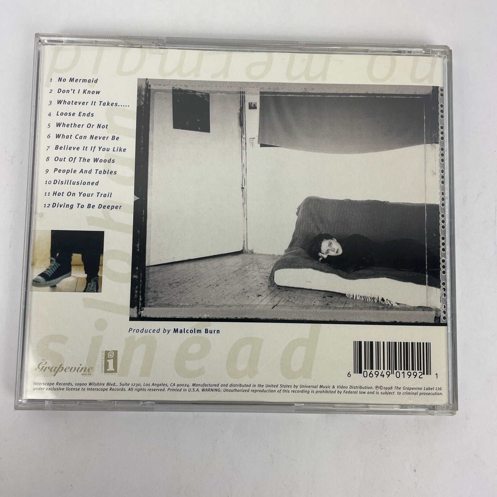 Sinead Lohan : No Mermaid Digital Audio CD - 1998 Interscope Records - L