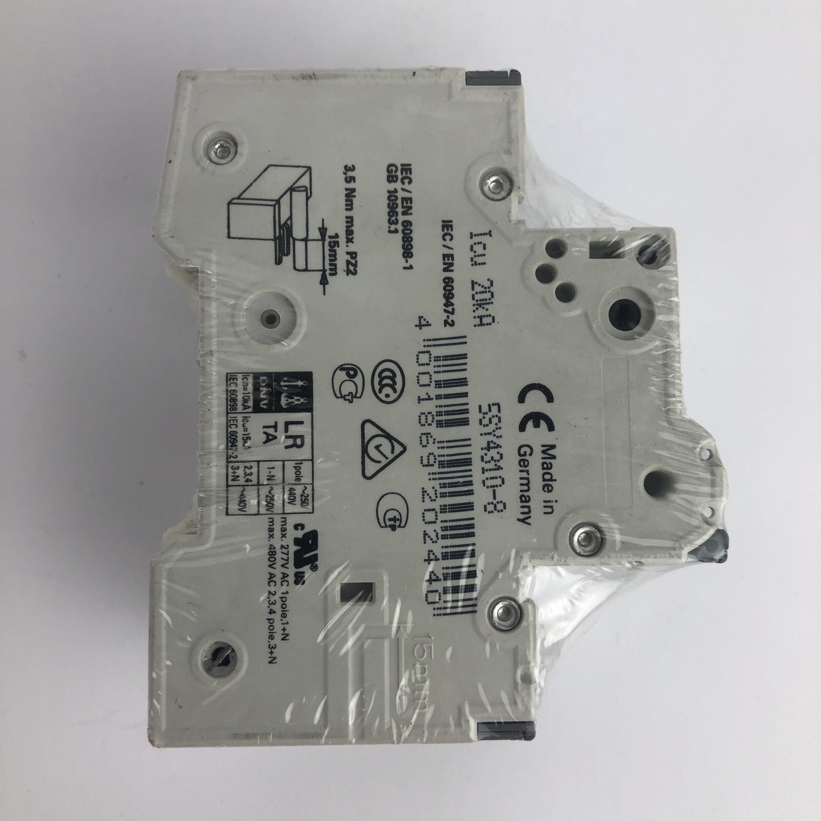 SIEMENS CIRCUIT BREAKER 5SY43 MCB D10 5SY4310-8 400V 3 POLE - Germany