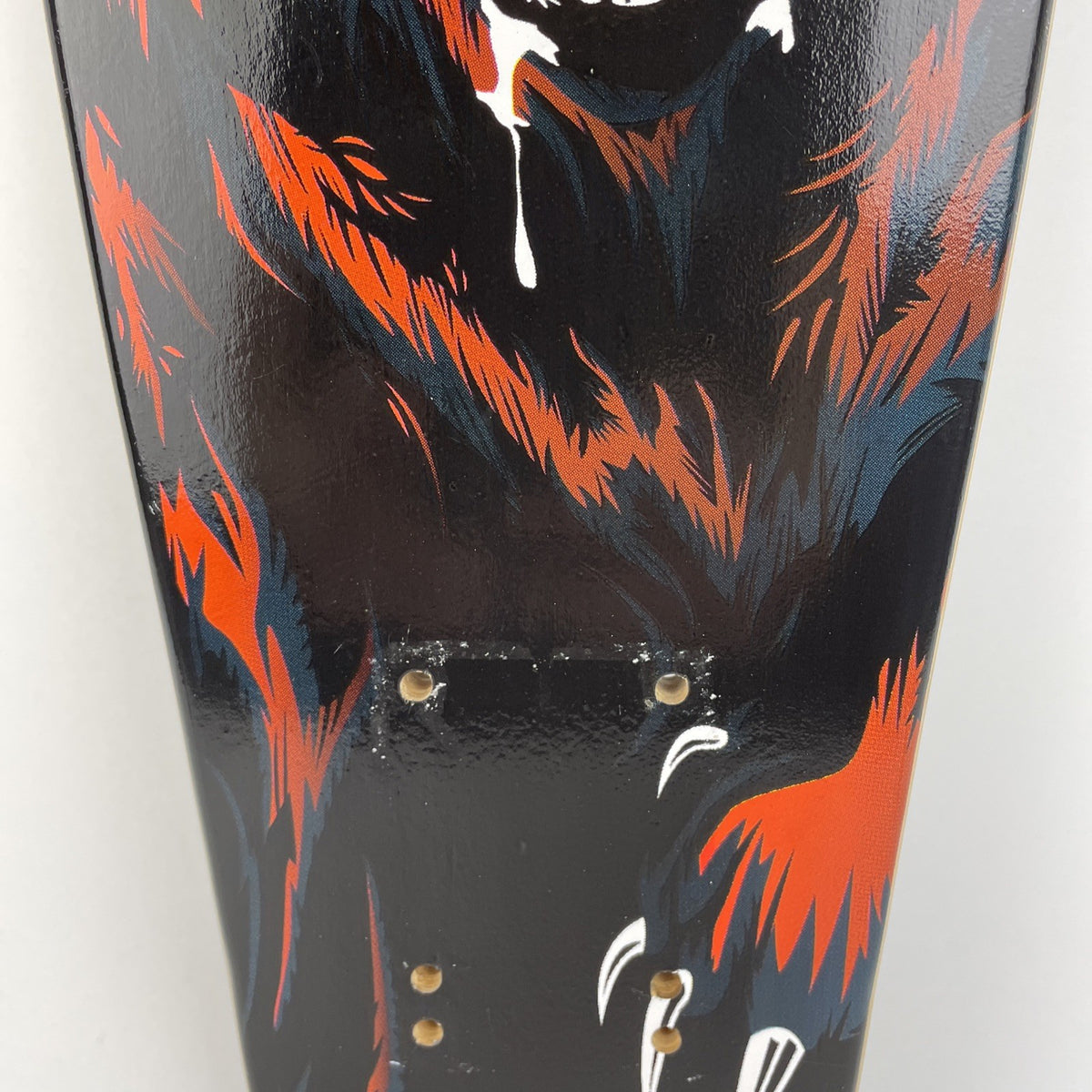 Penny Style Wood Cruiser Skateboard Deck w Griptape Red Wolf 23" x 6"