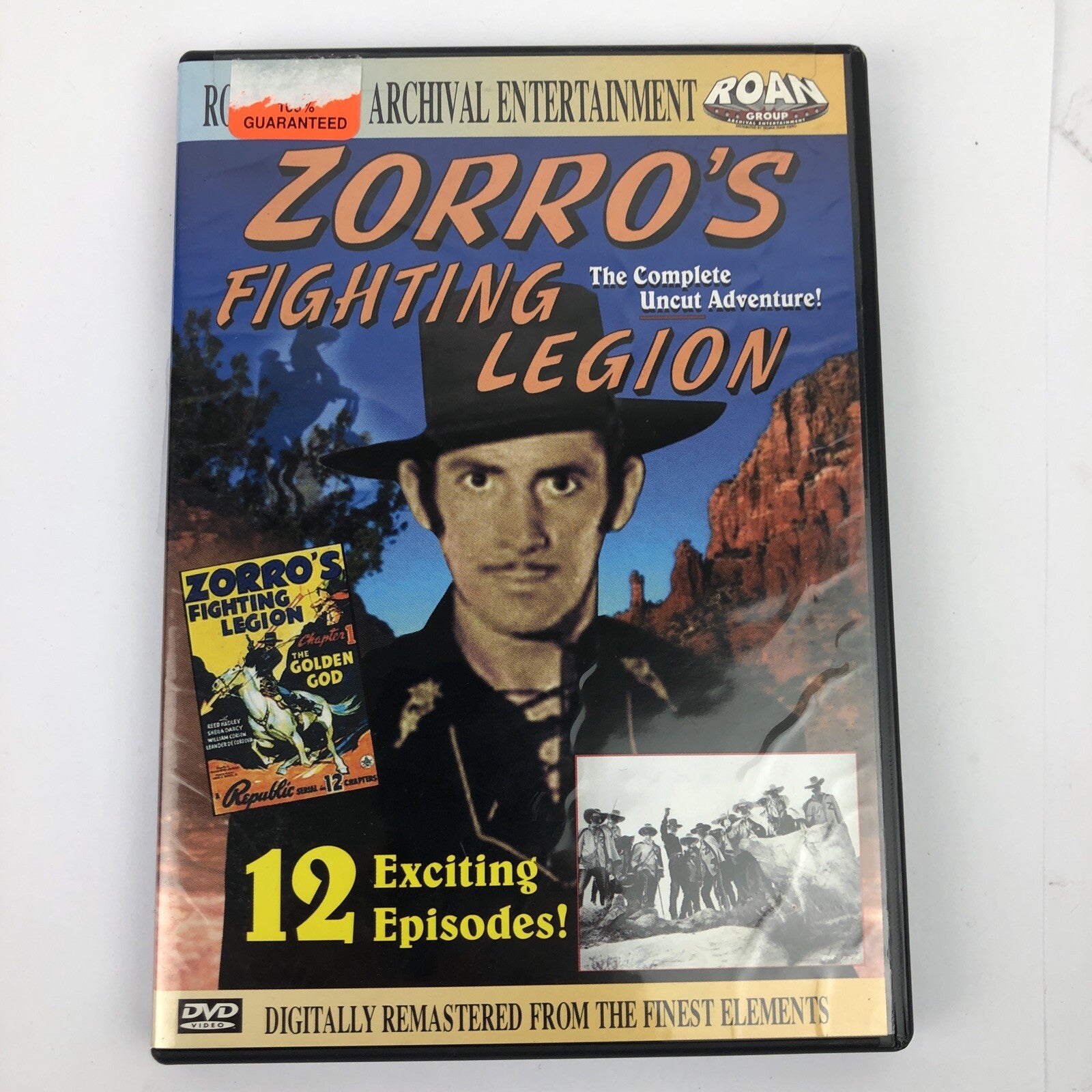 Zorros Fighting Legion DVD From Troma Horror John English, William Whitney VGC