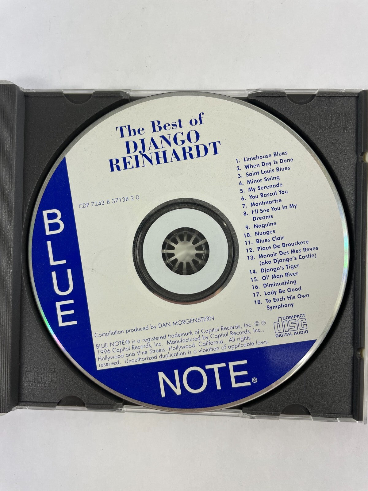 The Best Of Django Reinhardt Blues Clair Nuages Naguine Minor Swing CD#72