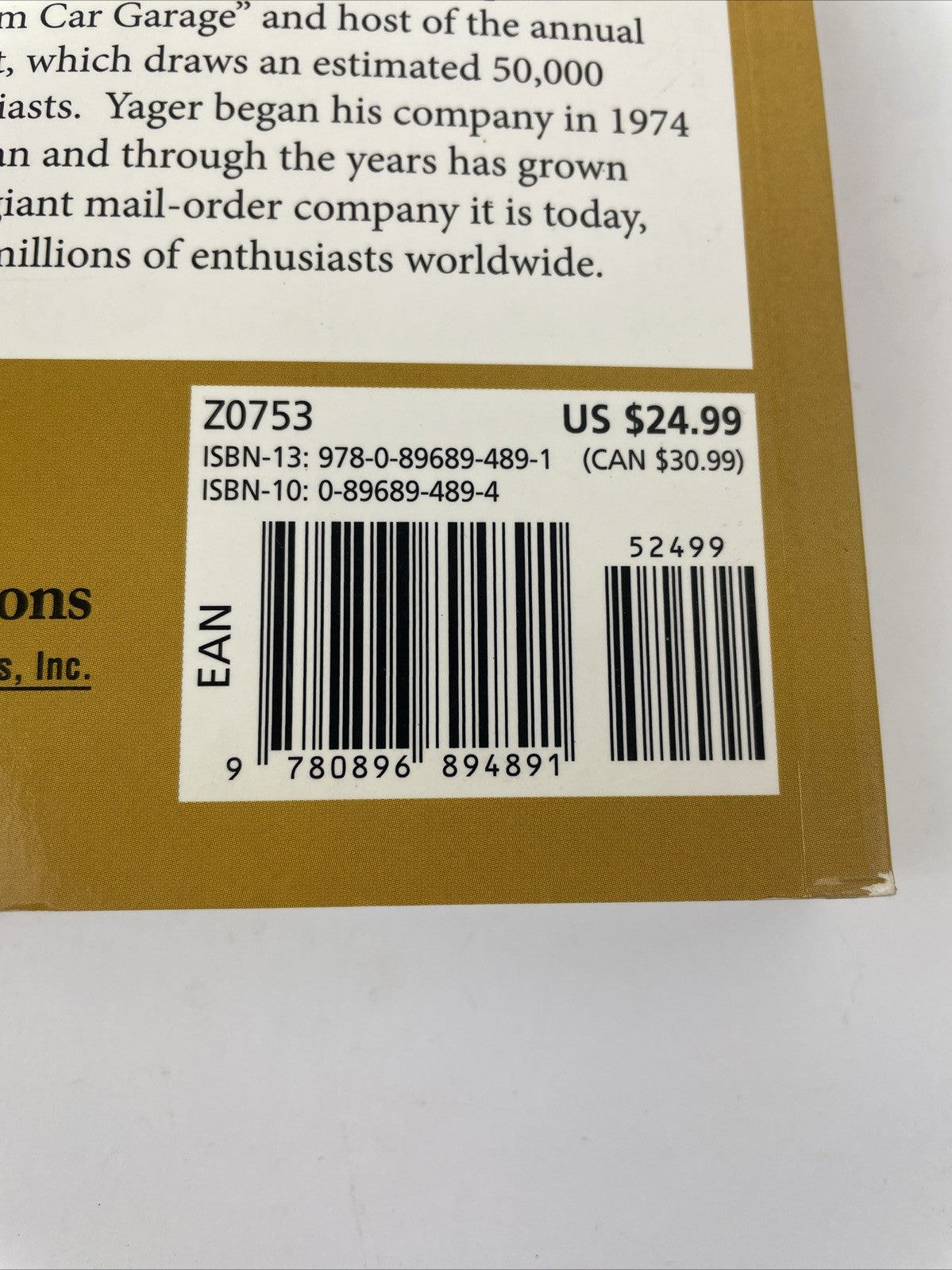 Mike Yager's Corvette Bible : Specifications, Hundreds of Photos, Buying Tips VG