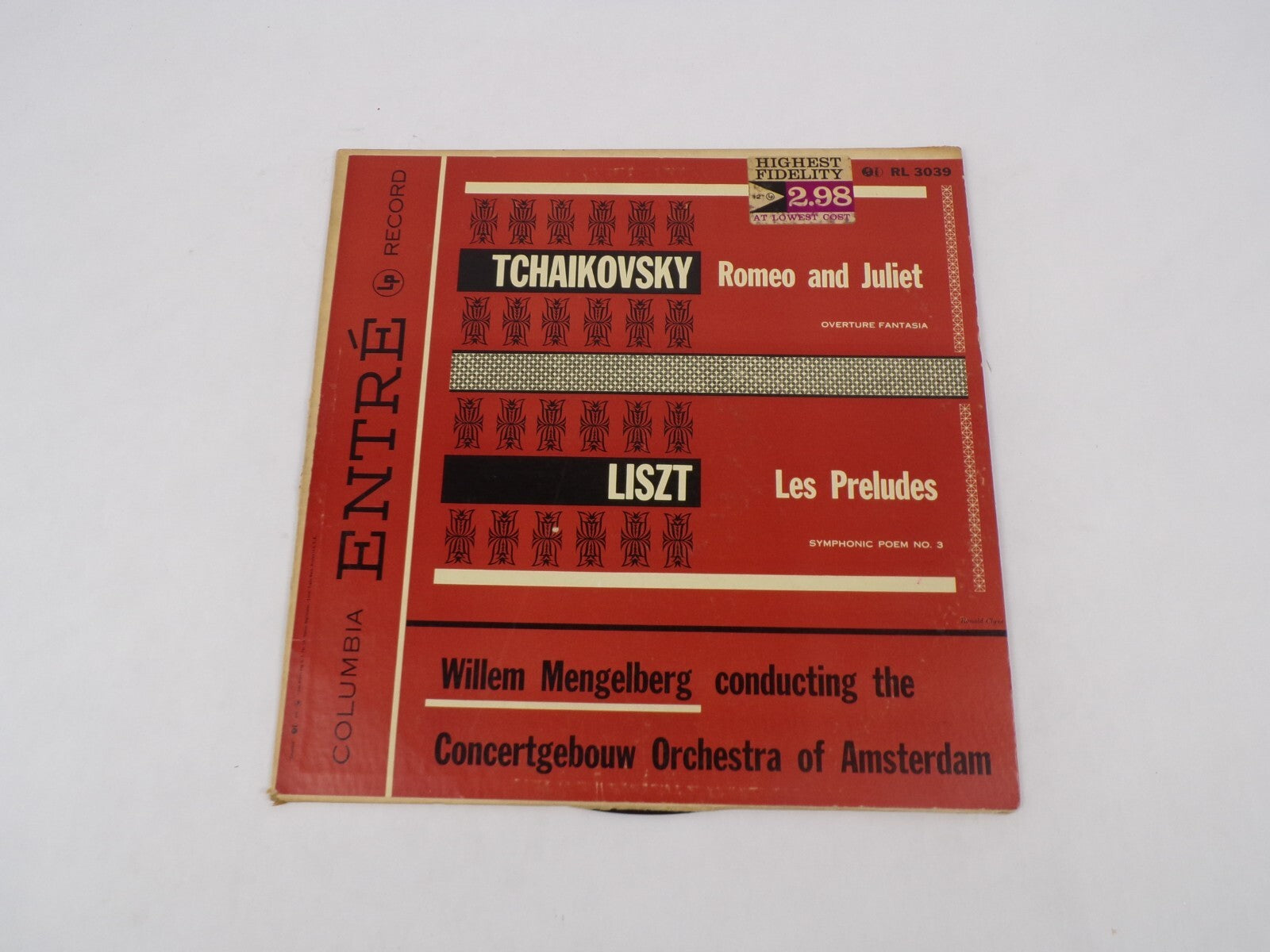 Les Preludes Romeo And Juliet Overture Fantasia Nonbreakable Vinyl Record