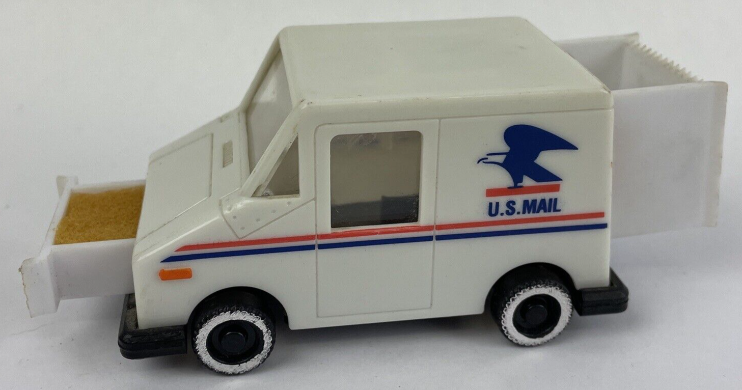 Vintage U.S. Mail Truck Eagle Logo on Side w Compartments Plastic Collectible *