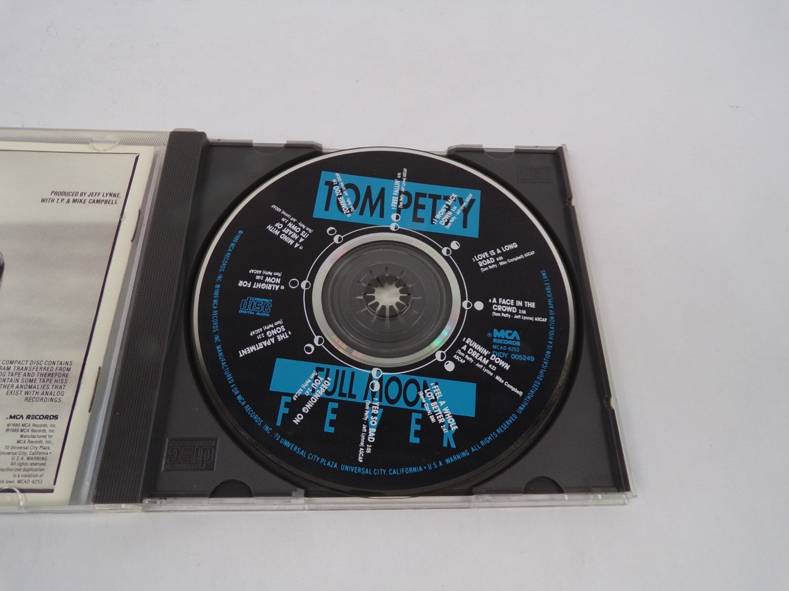 Tom Petty Full Moon Fever Free Fallin' I Won't Back Down Love Is A Long RoaCD#67