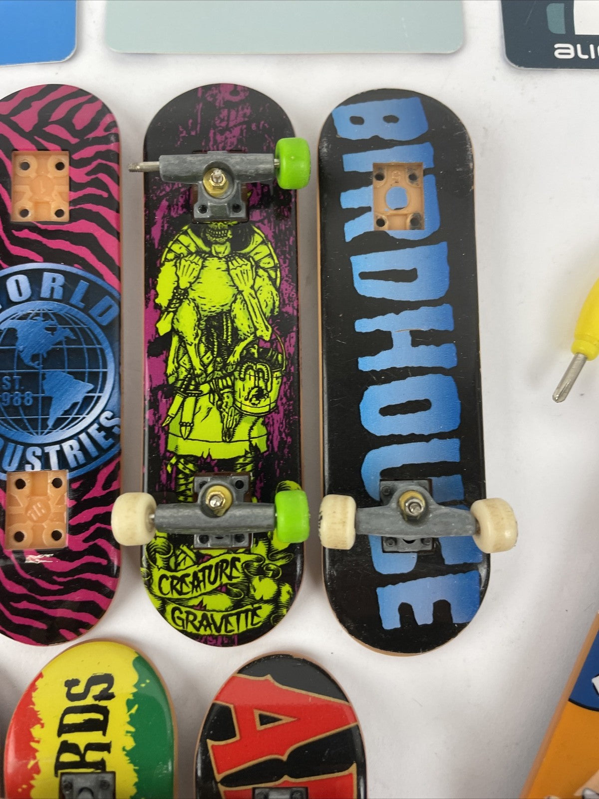 Vintage Tech Deck Lot Skateboard Fingerboard Flip Fiberlight Blind BUNDLE LOT