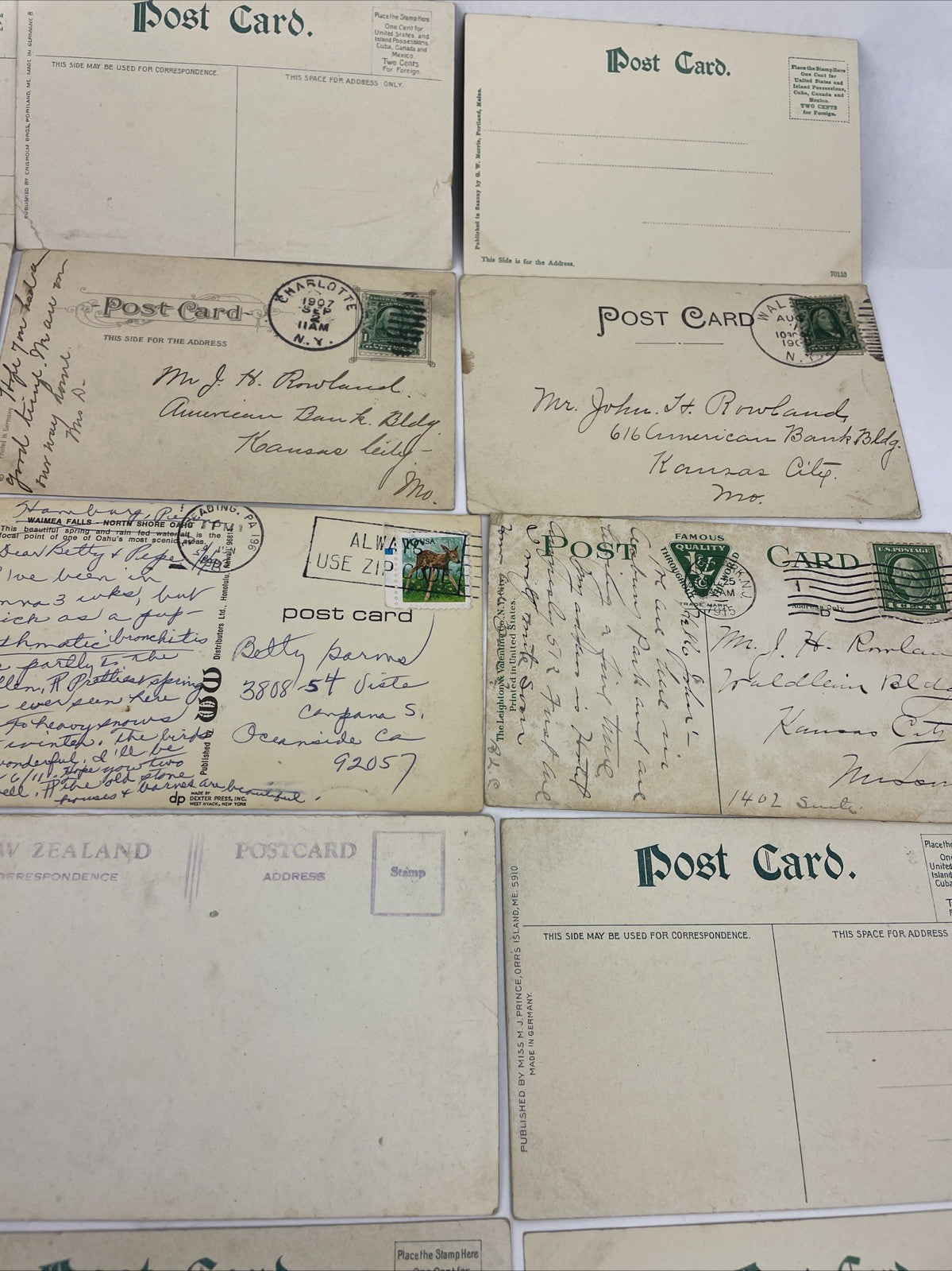 23 Postcard Lot - Unused & Used Variety - Vintage & Antique East Coast Fishing