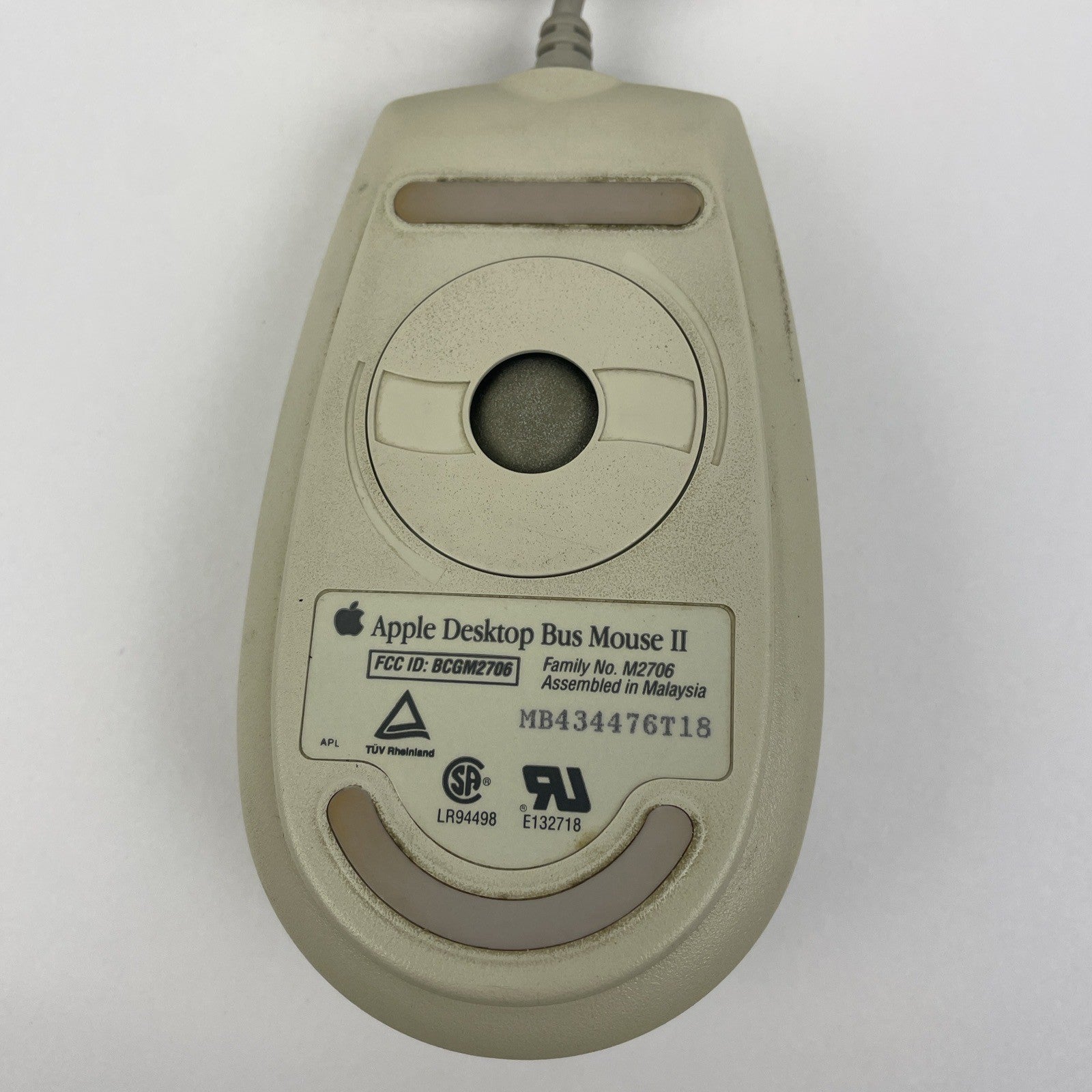 Apple Desktop Bus Mouse II ADB Beige Vintage for Macintosh Classic SE IIgs M2706