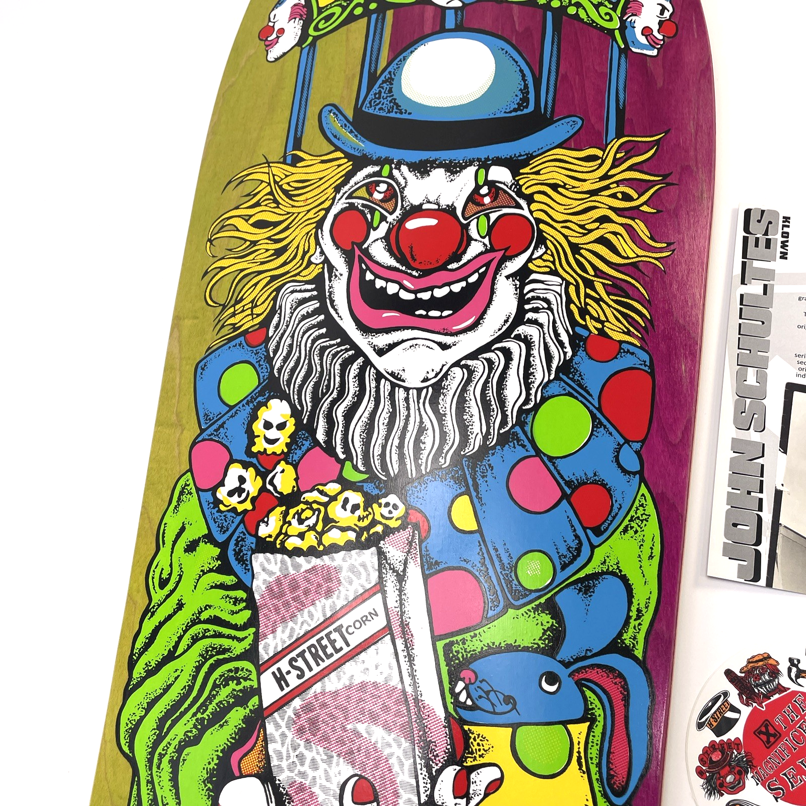 John Schultes A Series Clown H-Street Skateboard Deck Limited Edition #09 of 136