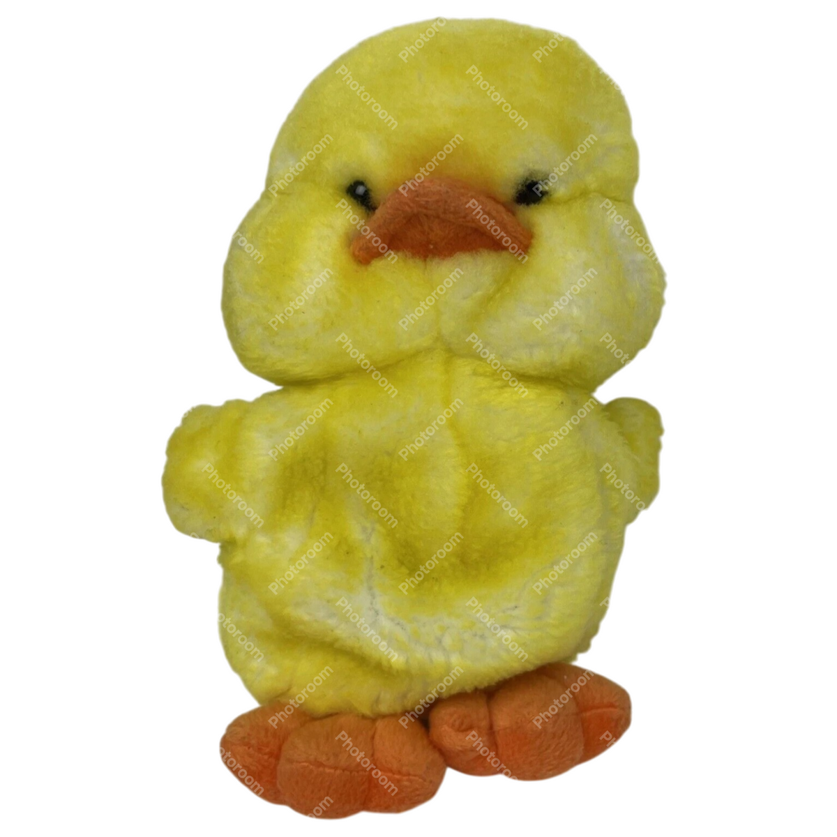 Rare Duck Duckling Plush Hand Purse Bag Pouch Vintage Blue Liner  Zipper Close