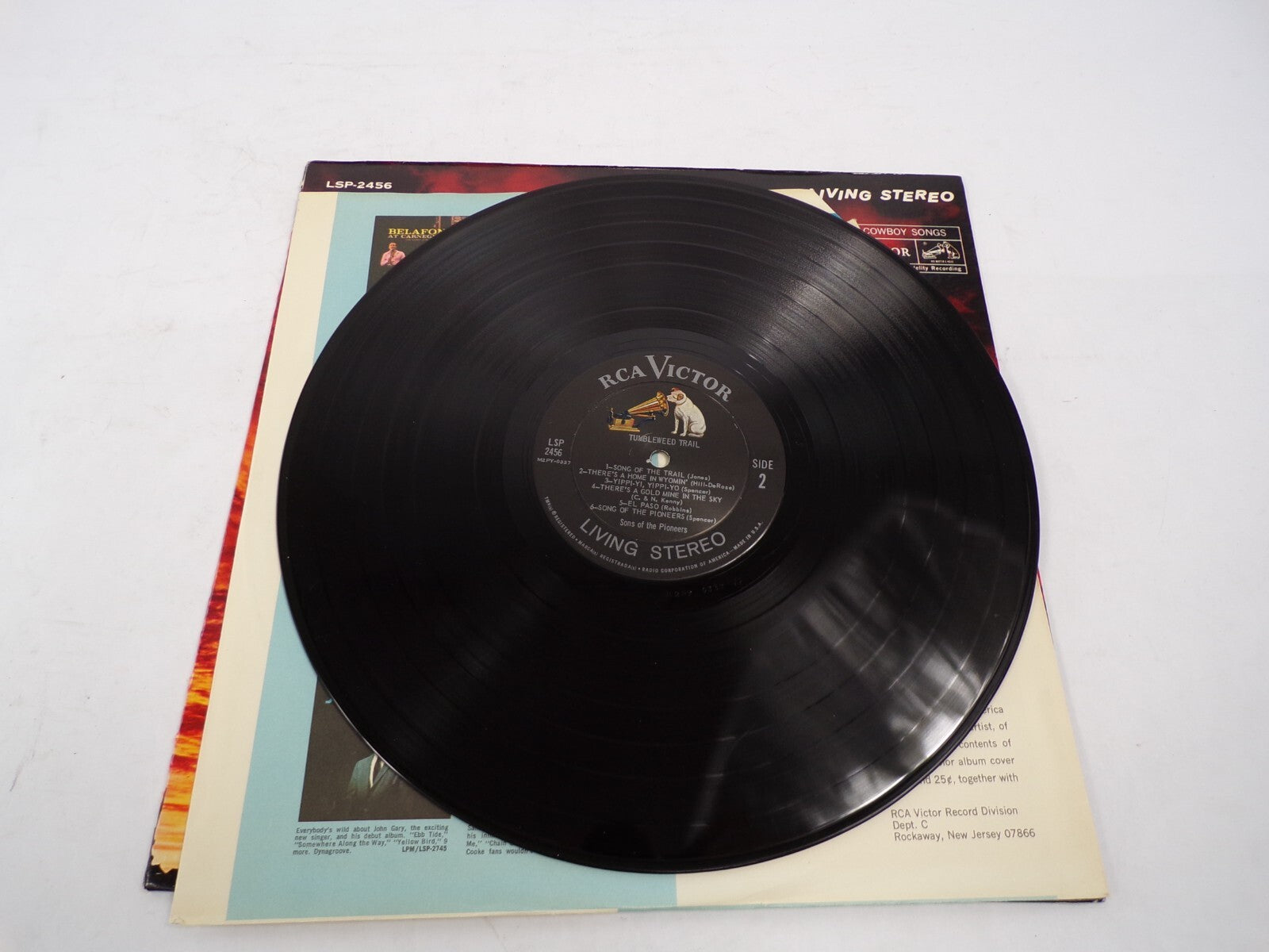 Tumbleweed Trail Sons of The Pioneers Living Stereo by Neely Plumb Vinyl Record
