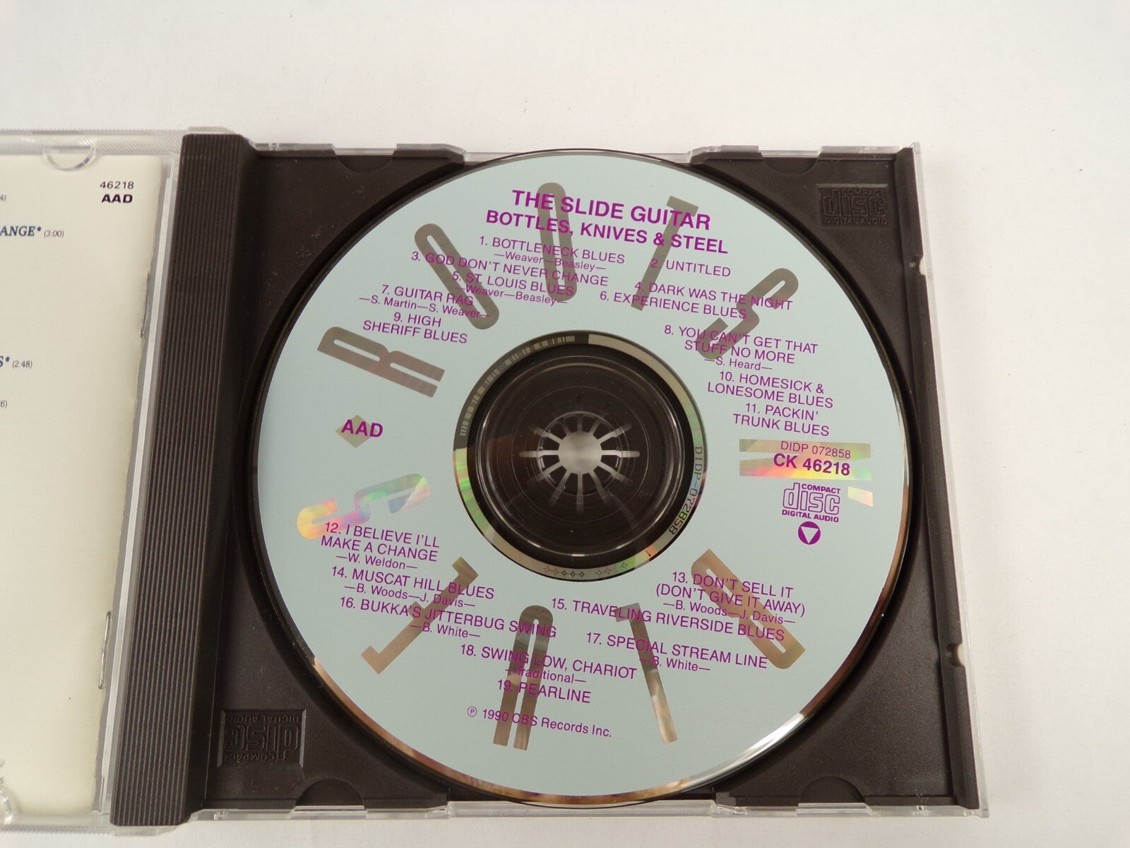 The Slide Guitar Bottles, Knives & Steel Untitled Guitar Rag Pearline CD#46