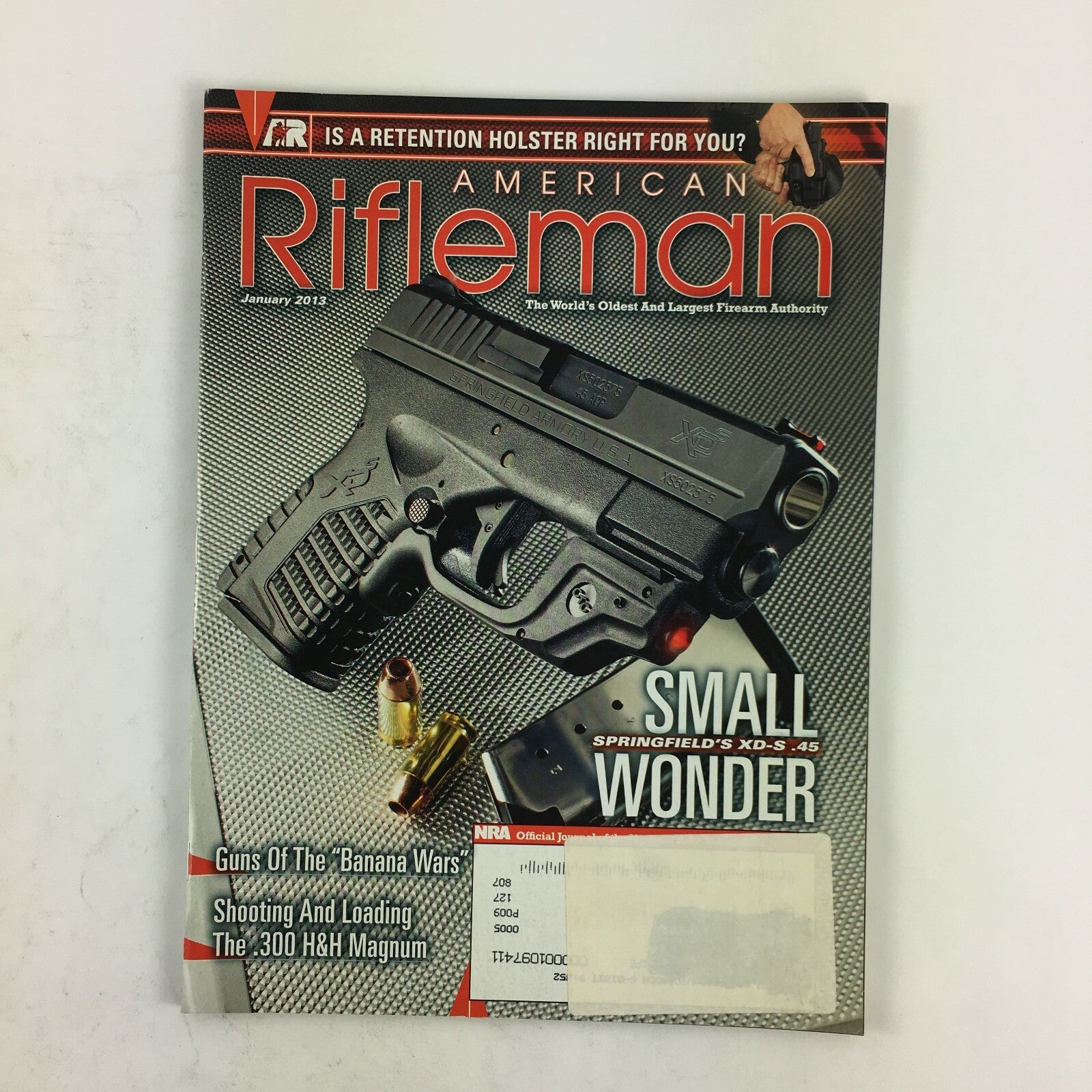 January 2013 American Rifleman Magazine Small Springfield's XD-S.45 Wonder .300