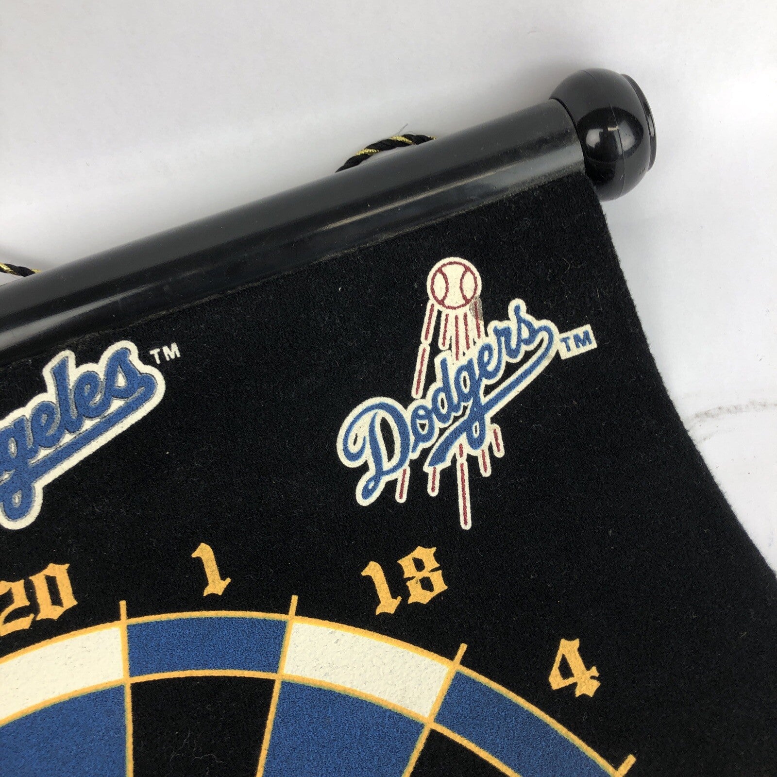 Rare 2004 Los Angeles Dodgers magnetic dart board by Big League Productions with magnetic darts