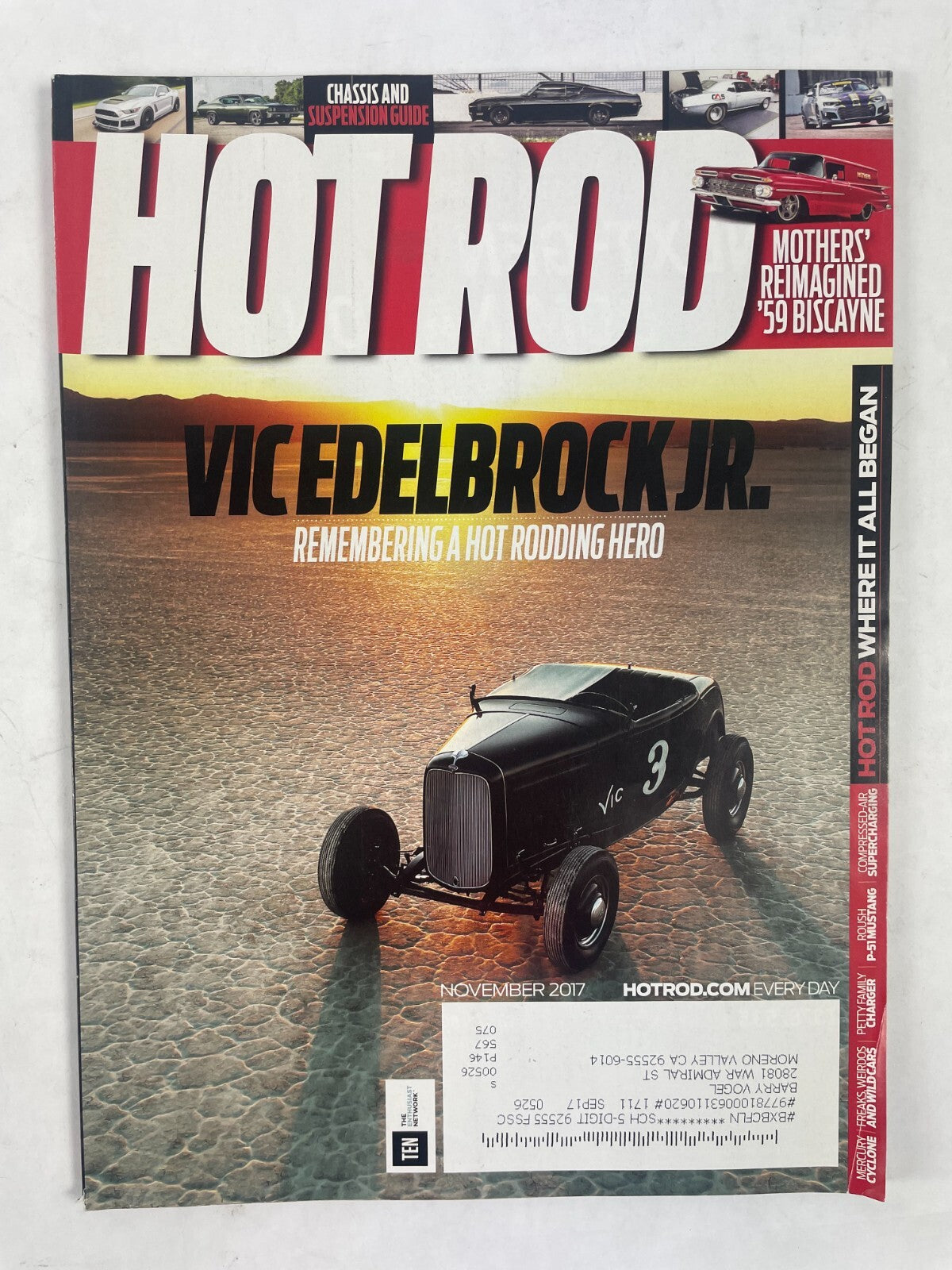 November 2017 Hot Rodding Magazinee Vic Edelbrock Jr. Remembering A Hot Rodding
