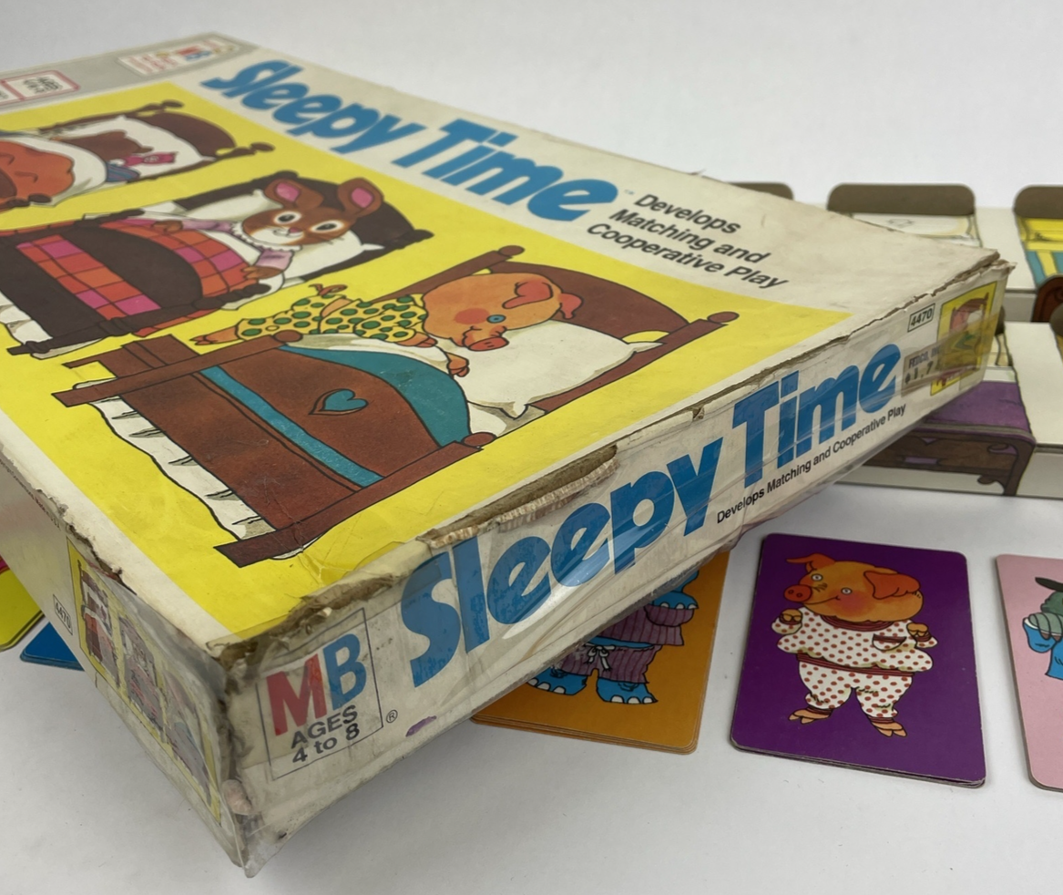 Vintage 1974 Milton Bradley " SLEEPY TIME " Board Game  In Box Matching RARE