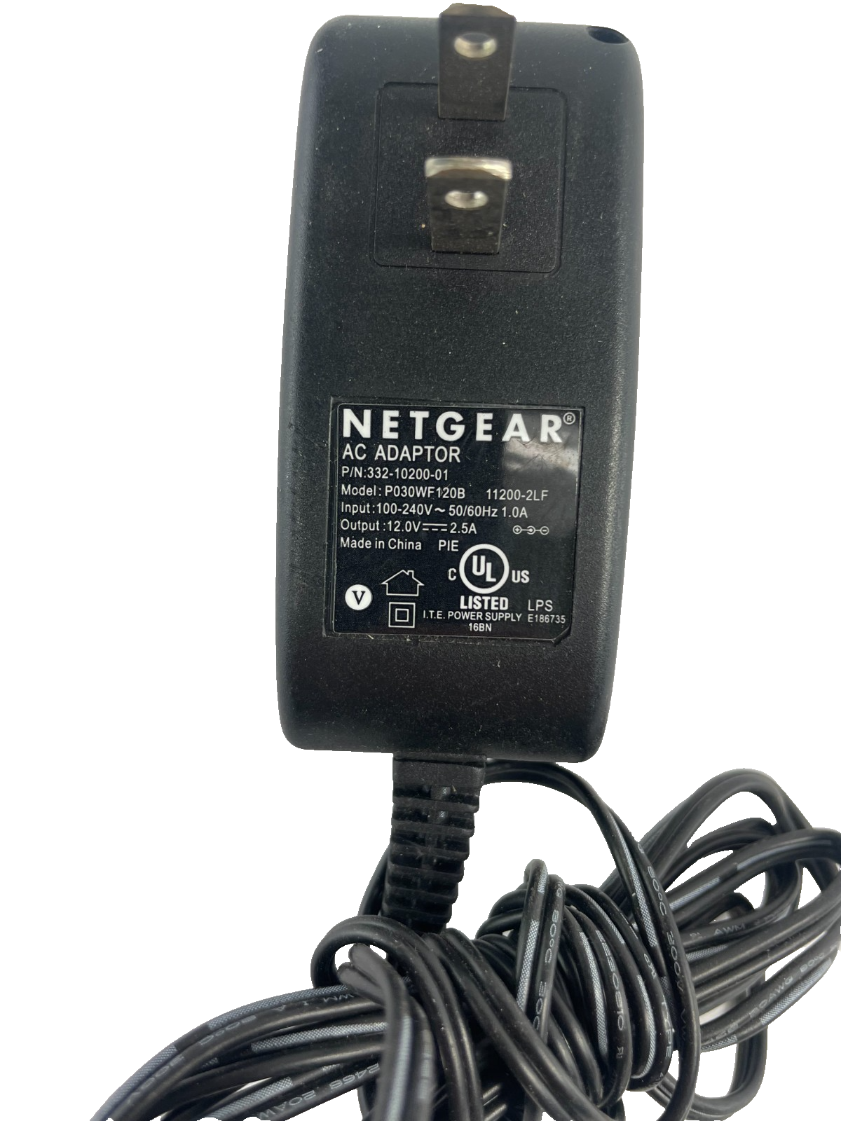 Geniune Netgear Model P030WF120B Output 12V 2.5A Powet Supply AC Adapter #A83