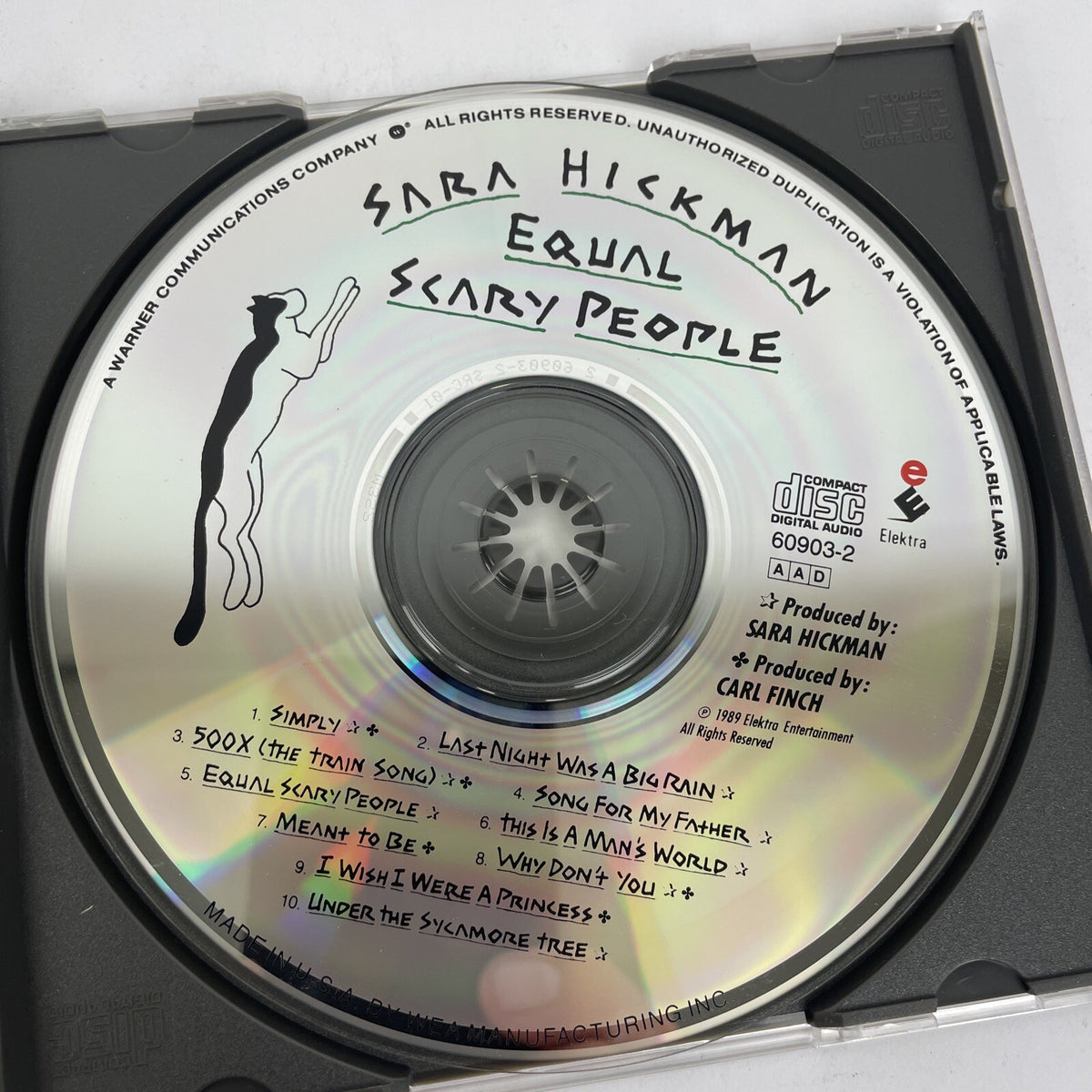 Equal Scary People by Sara Hickman ( Digital Audio CD, 1989 Elektra Records ) HI