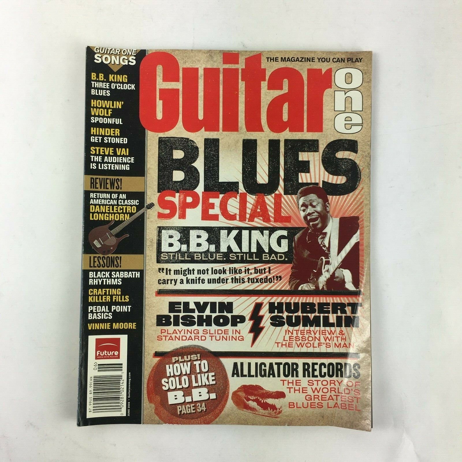 June 2006 Guitar One Magazine Blues Special B.B King Elvin Bishop Hubert Sumlin