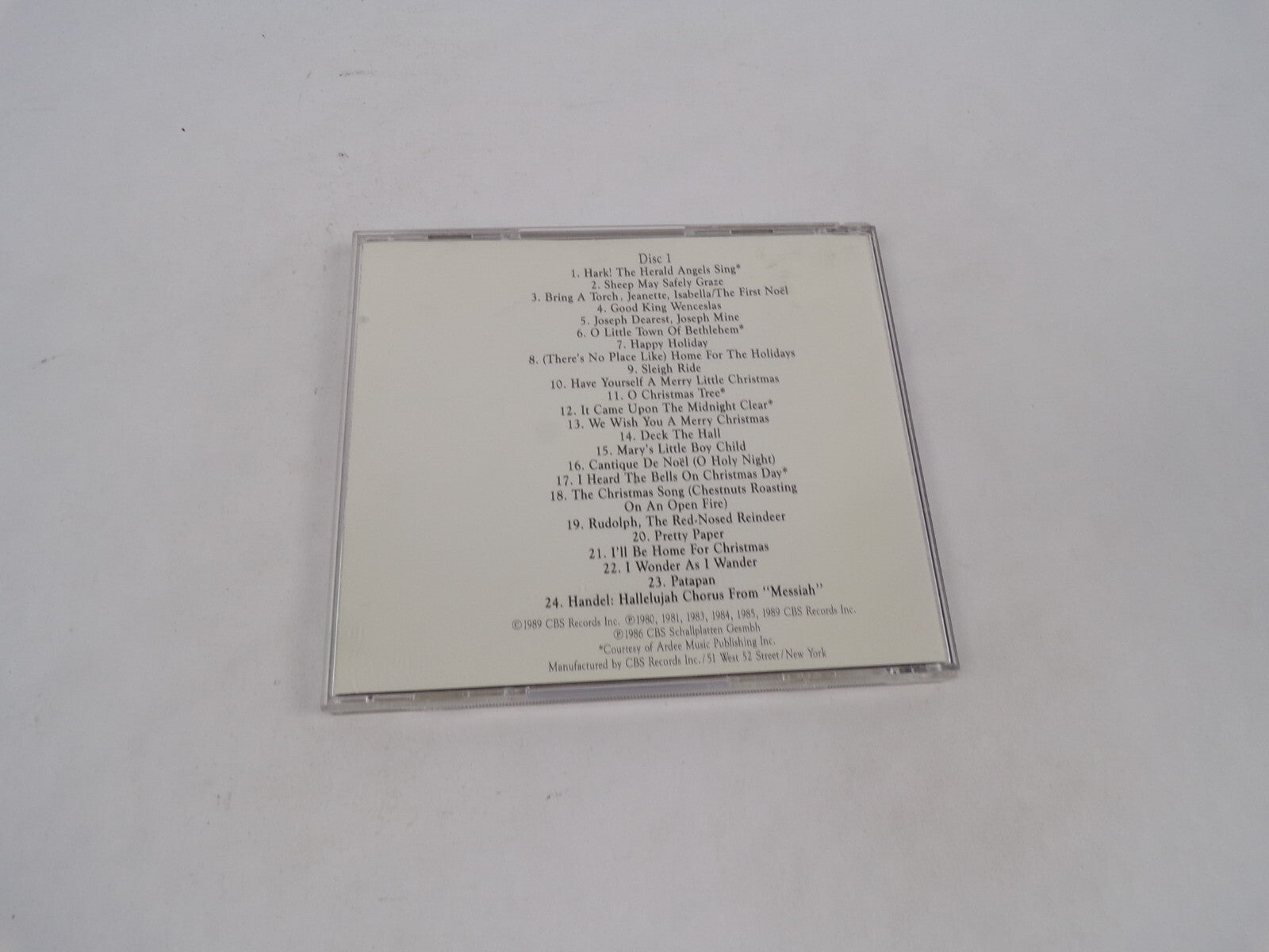 Christmas Greetings Gene Autty Johnny Mathis Roy Orbison Placido Domingo CD#70