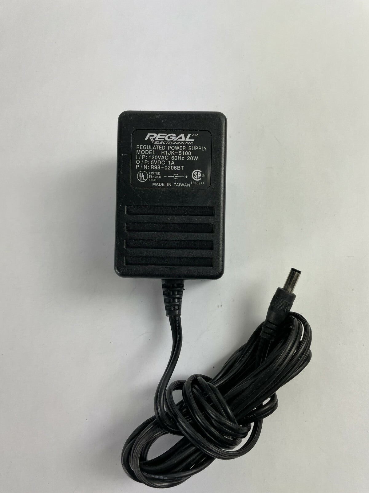 Genuine Regal PWR R1JK-5100 Ac Adapter Output 5 V 1 A Power Supply Adapter A91
