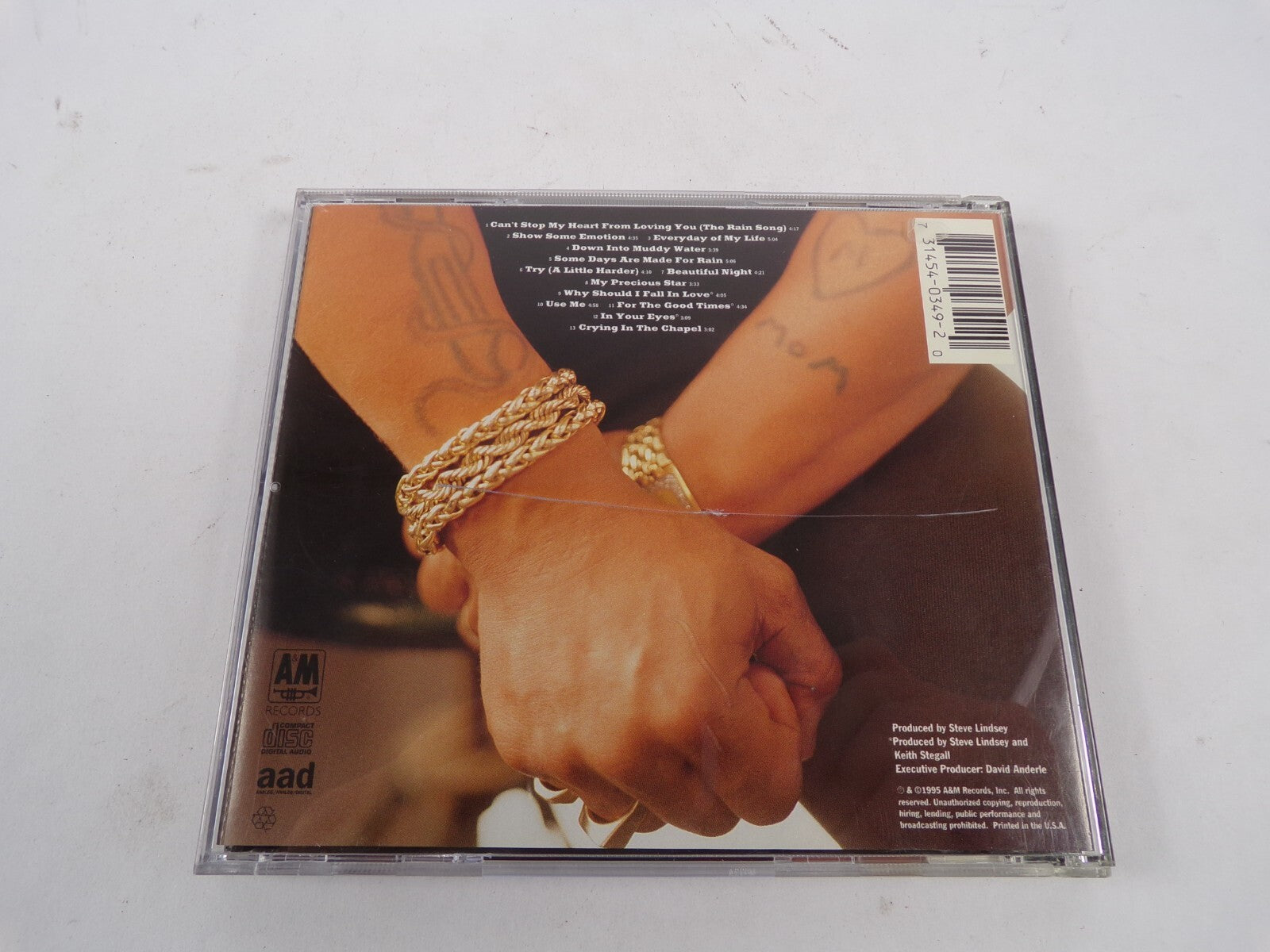 Aaron Neville The Tattoed Heart Can't Stop My Heart From Loving You CD#16