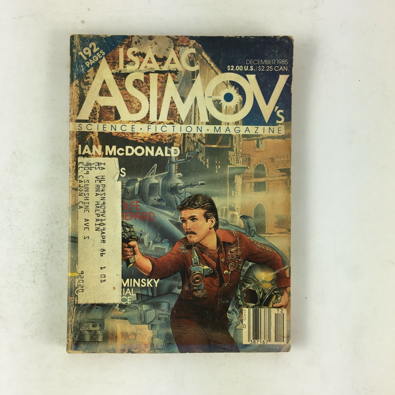 December 1985 Isaac Asimov's Science Fiction Magazine Ian McDonald