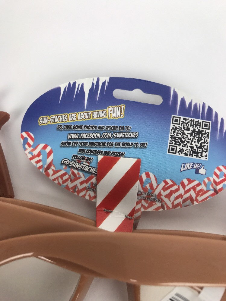 Sunstaches Holiday Reindeer Clear Lens Glasses Christmas Costume Gift !!