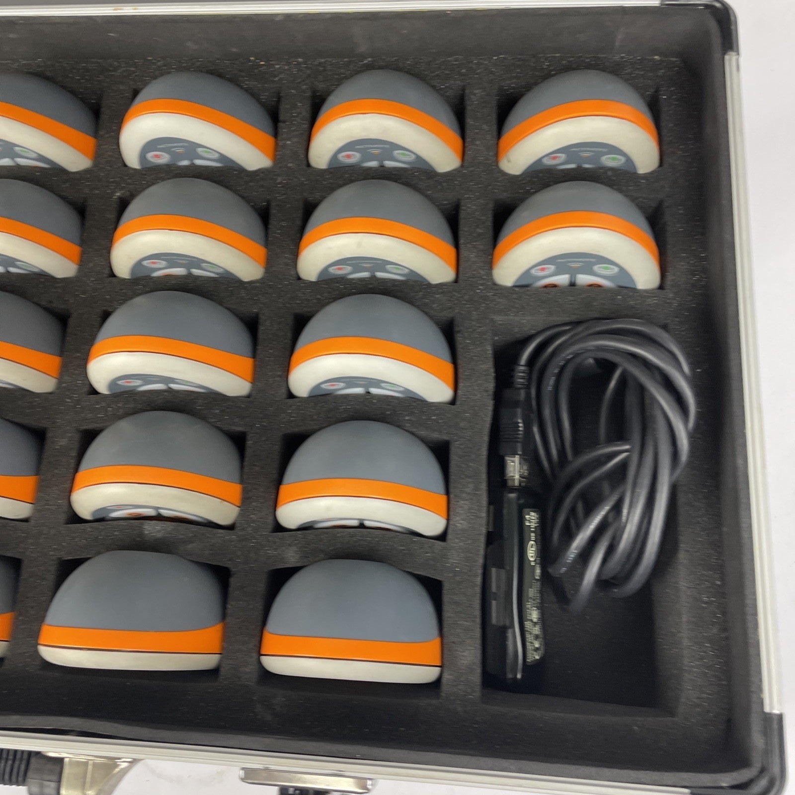 LOT OF 63 Promethean PRM-AV3-01 Activote Single Voting Pod w Protective Case VGC