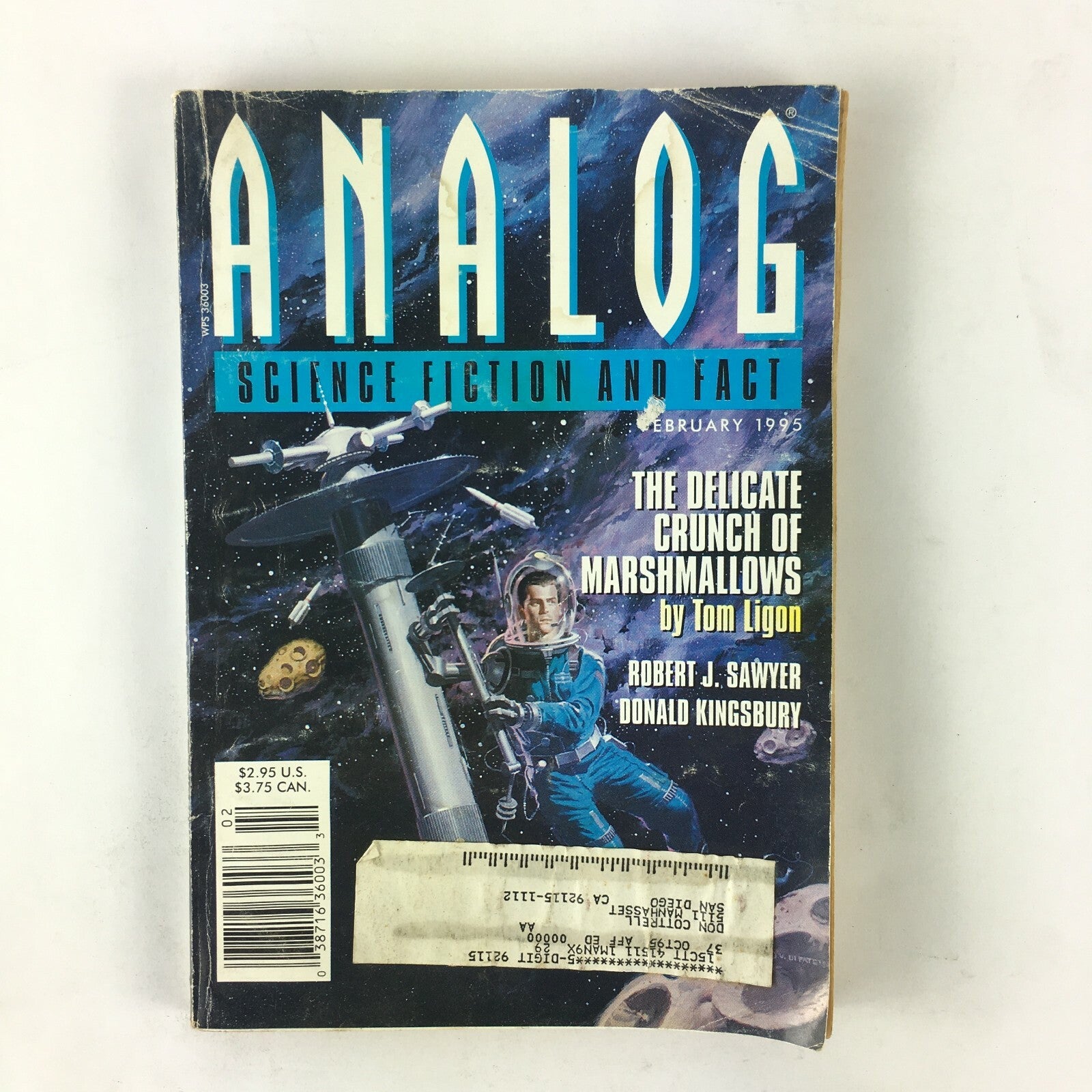 February 1995 Analog Science Fiction Fact Magazine Tom Ligon Robert J.Sawyer