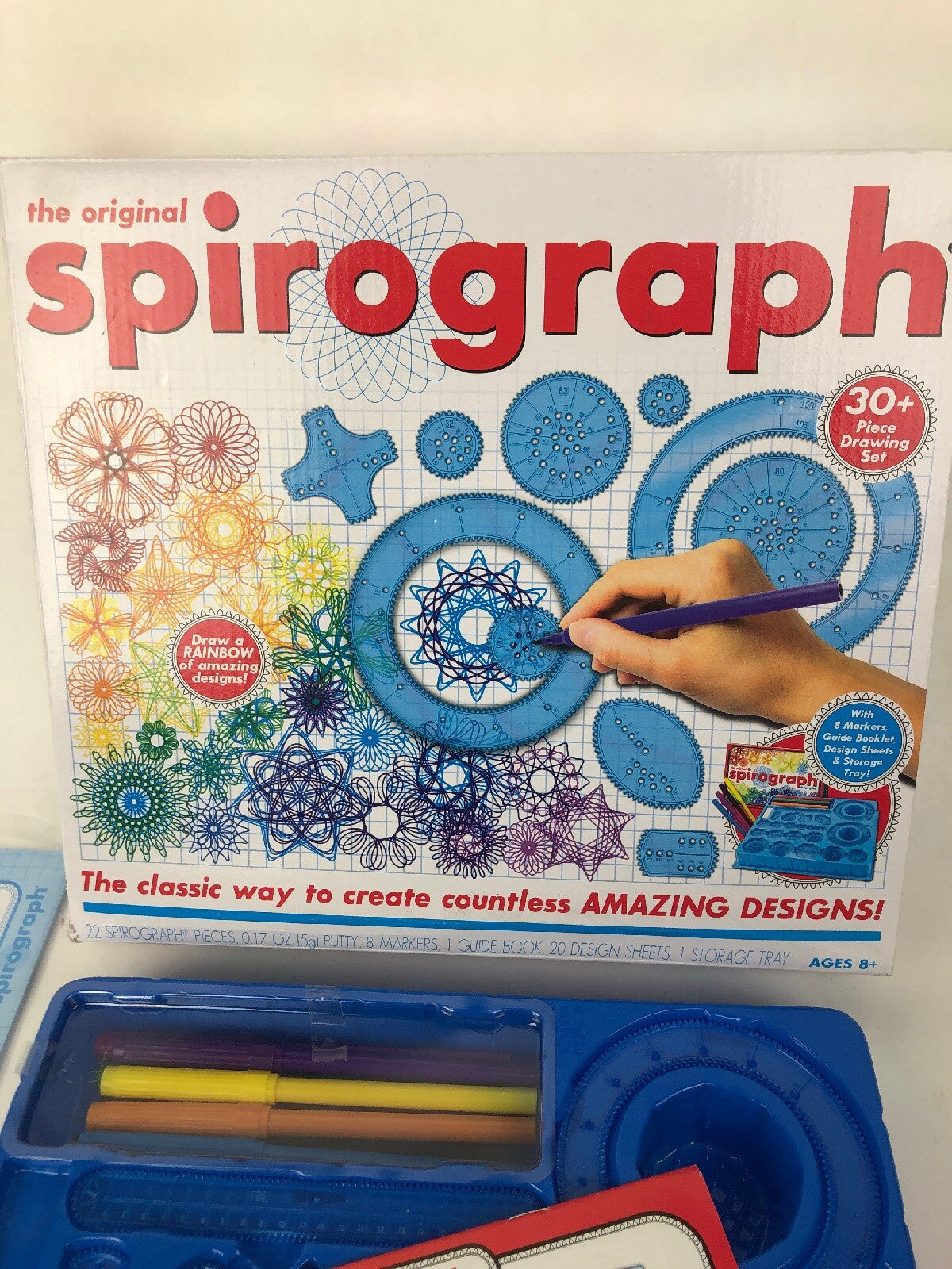 The Original Spirograph Classic Designs with 20 wheels and 8 Markers Box Set
