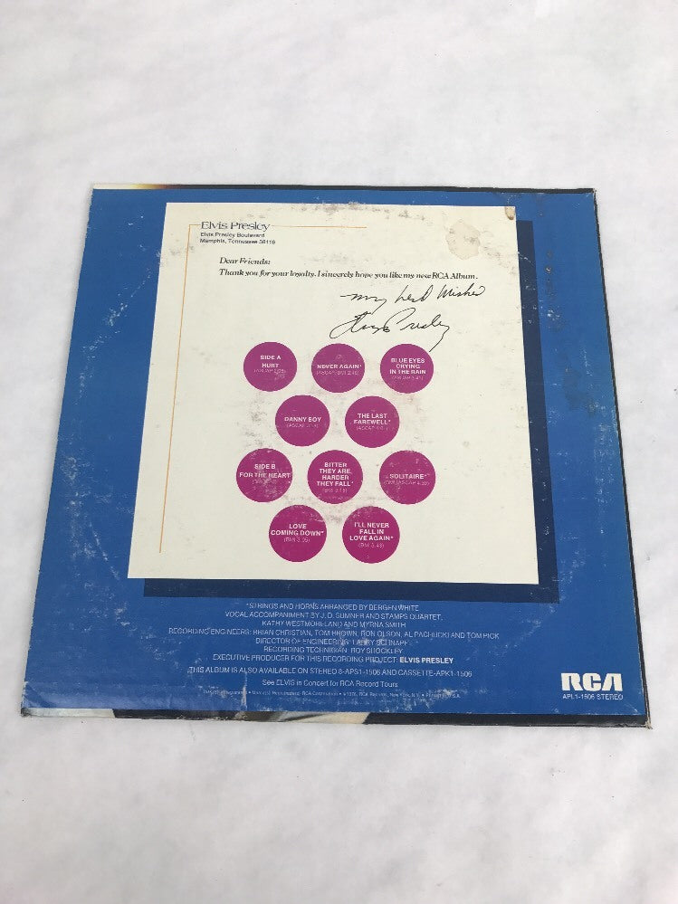33 1/3 LP--- ELVIS PRESLEY:  FROM ELVIS PRESLEY BOULEVARD, MEMPHIS, TENN. (LIVE)