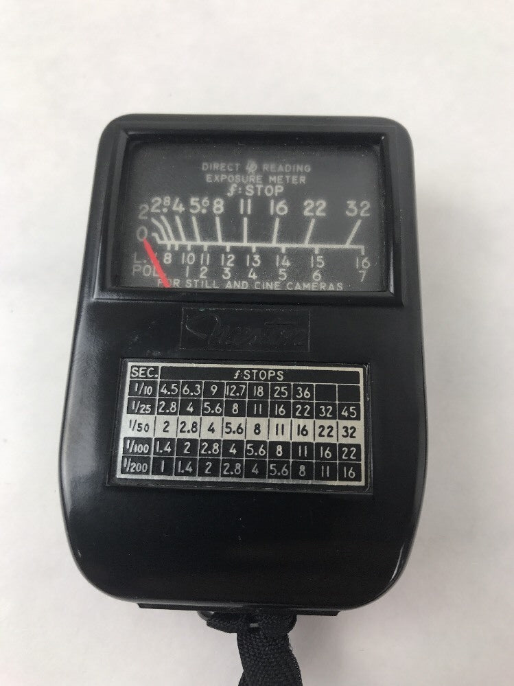 WESTON MODEL 853 Selenium Direct Reading Exposure Meter  - WORKING - with Case