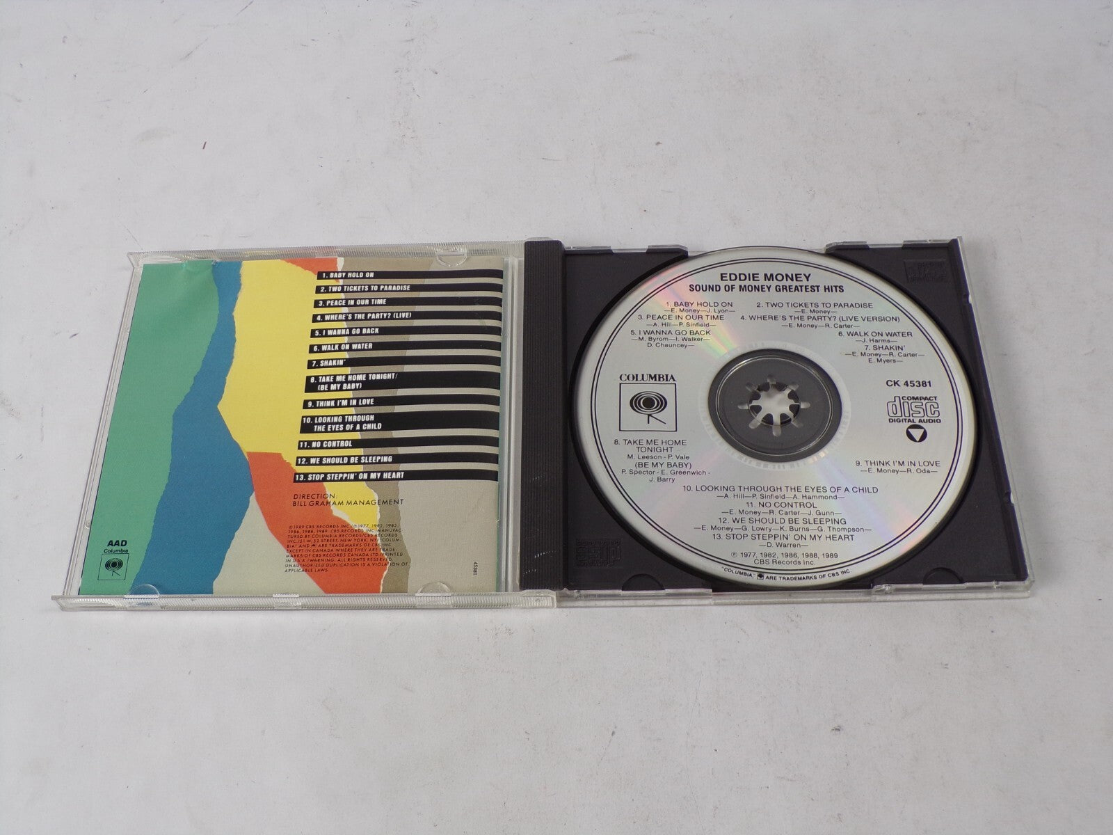 Sound Of Money Eddie Money Baby Hold On Two Tickets To Paradise Peace CD#62