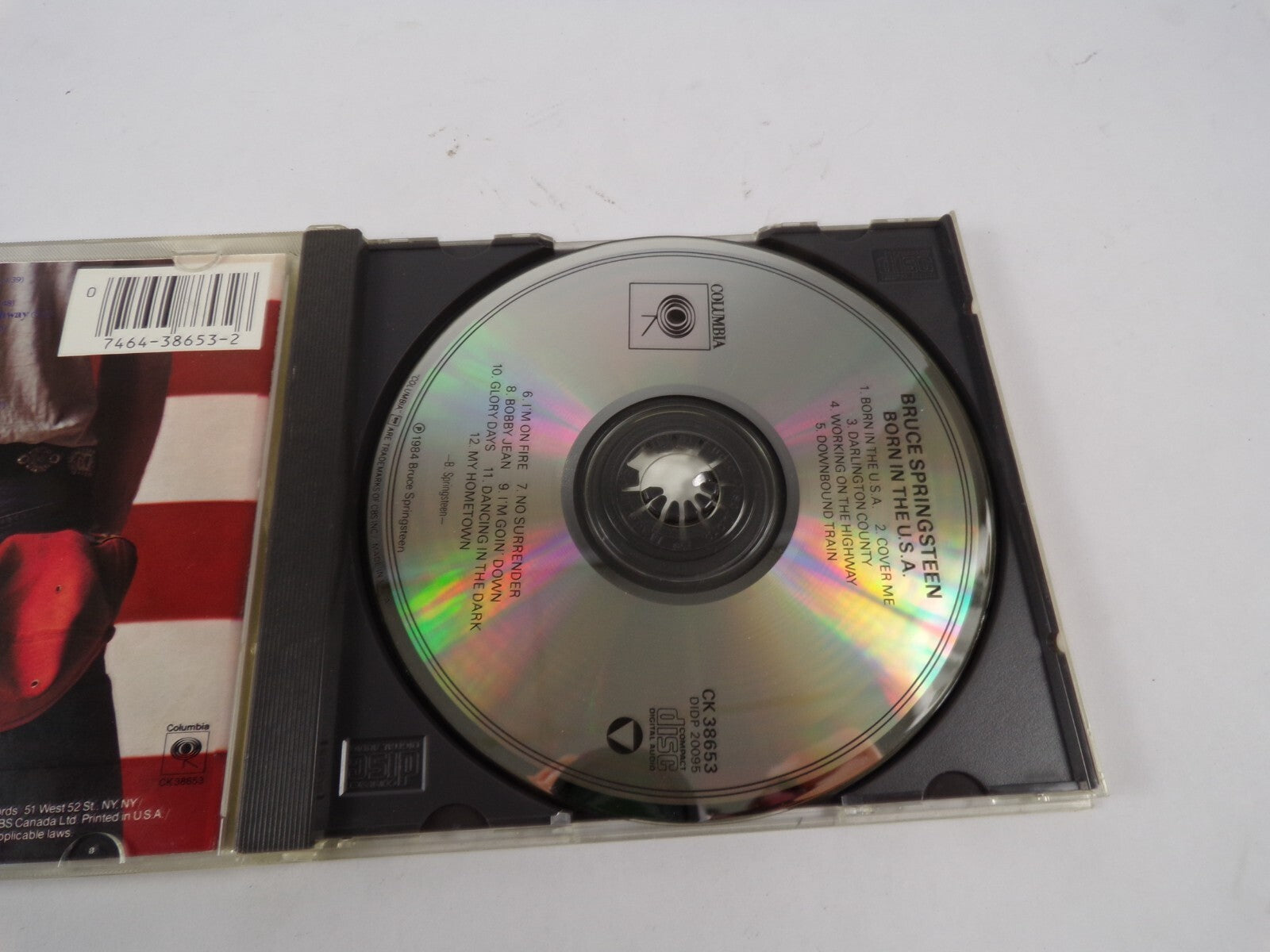 Born In The USA Bruce Springsteen Columbia Cover Me Bobby Jean Glory Days CD#61
