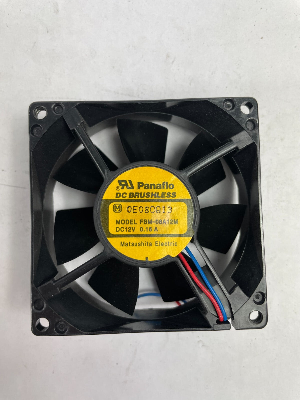 Panaflo DC Brushless FBM-08A12M Matsushita DC 12/V 2 - Wire CPU Cooling Fan
