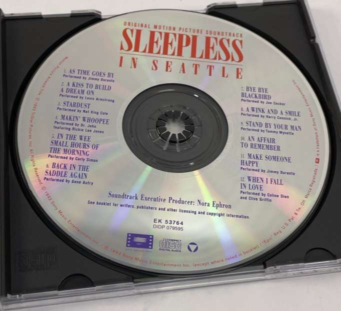 Sleepless in Seattle Original Motion Picture Soundtrack CD Celine Dion Clive