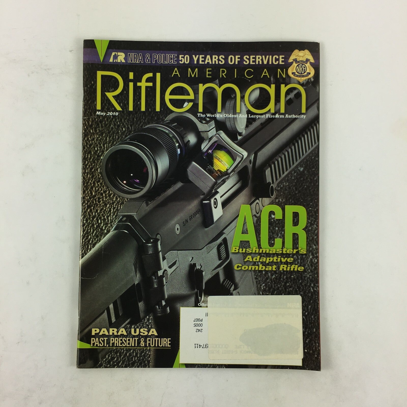May 2010 American Rifleman Magazine ACR Bushmasters Adaptive Combat Rifle
