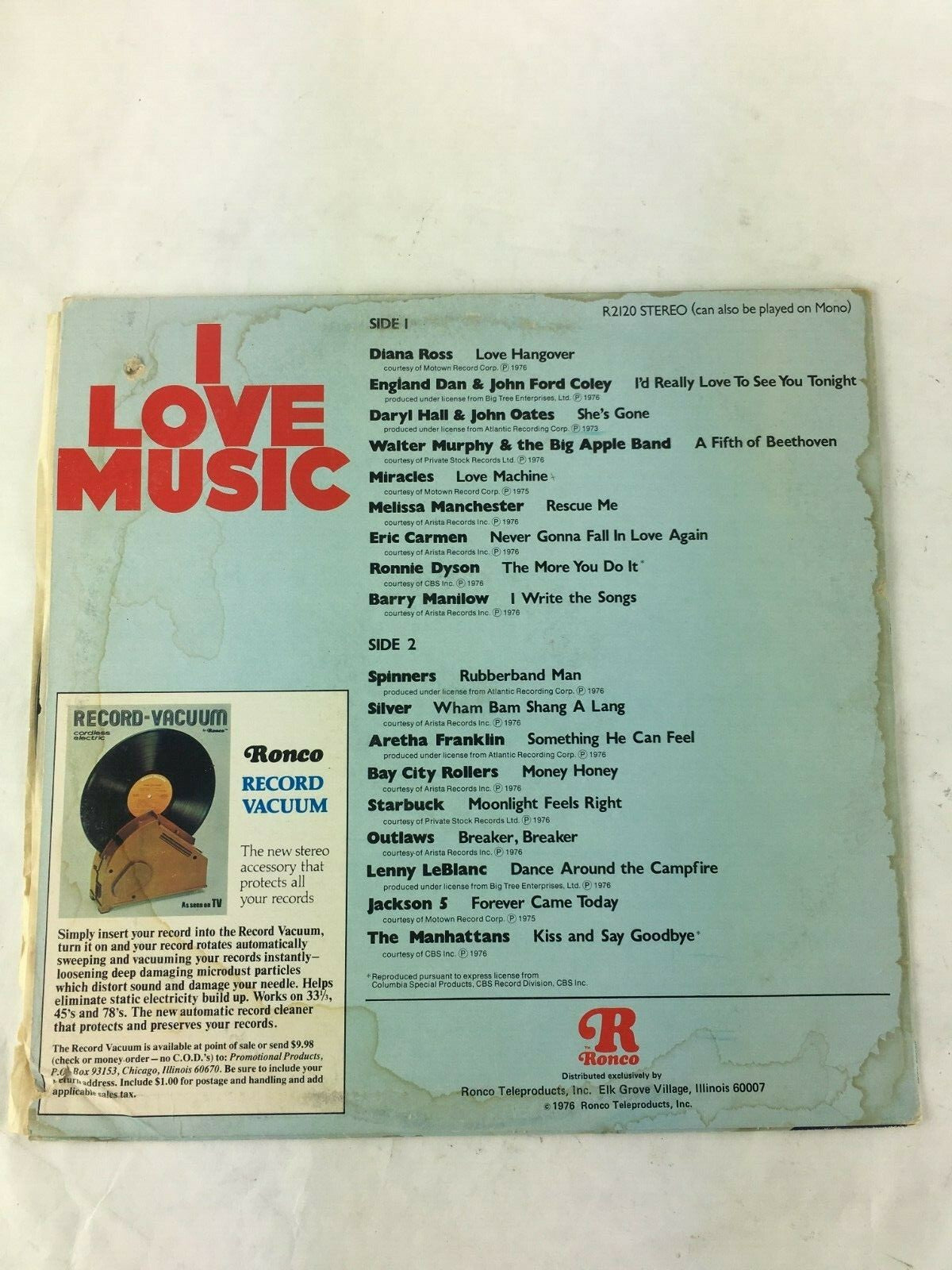 I LOVE MUSIC: Original Hits By Original Stars