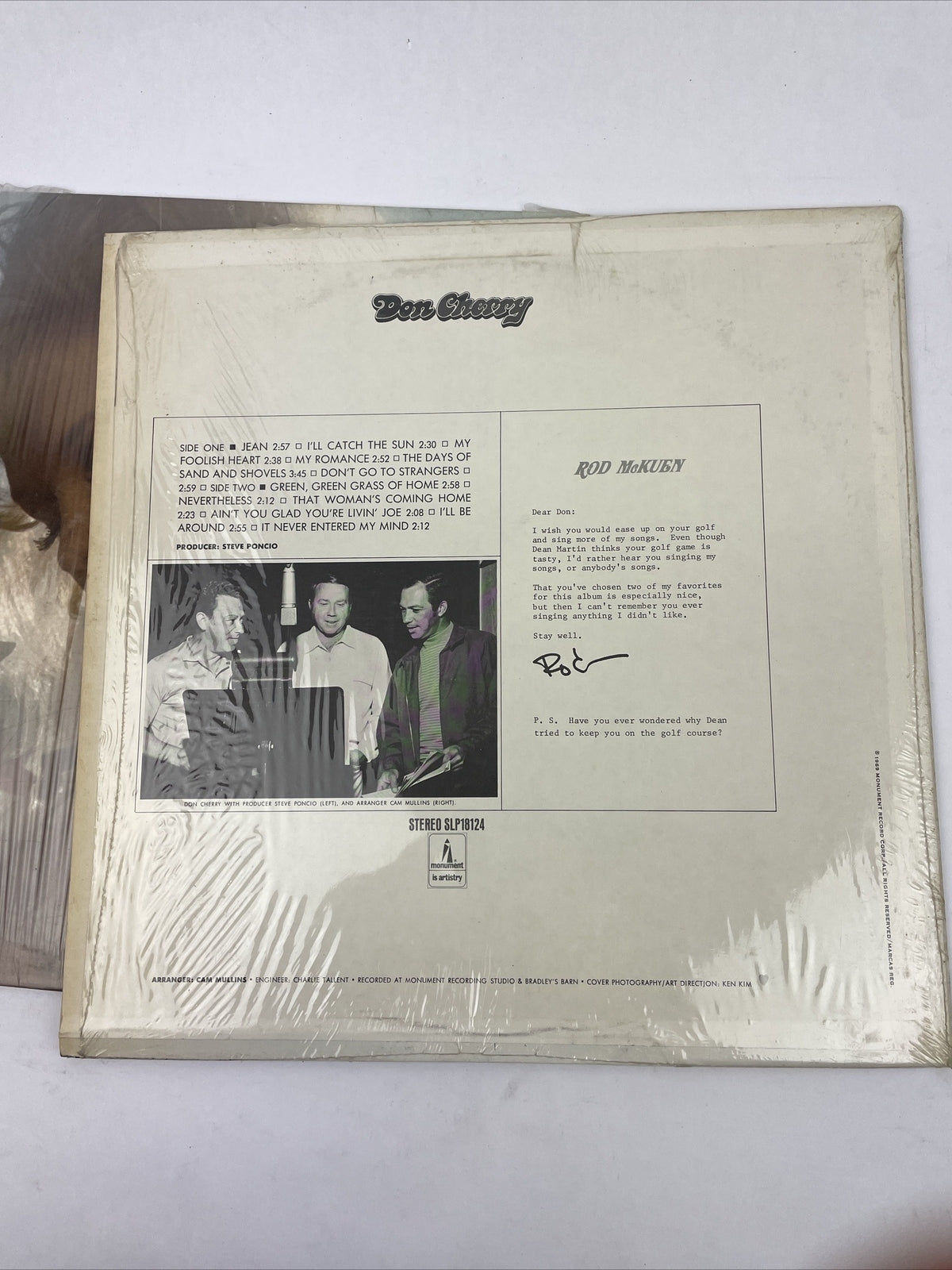 2 x Don Cherry self-titled LP Monument SLP18124 Stereo + Take A Message to Marry